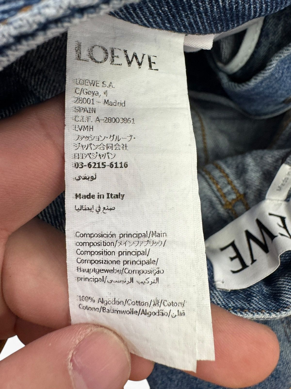 Loewe Loewe Blue Denim Logo Jeans Size US 28 / EU 44 - 8 Thumbnail