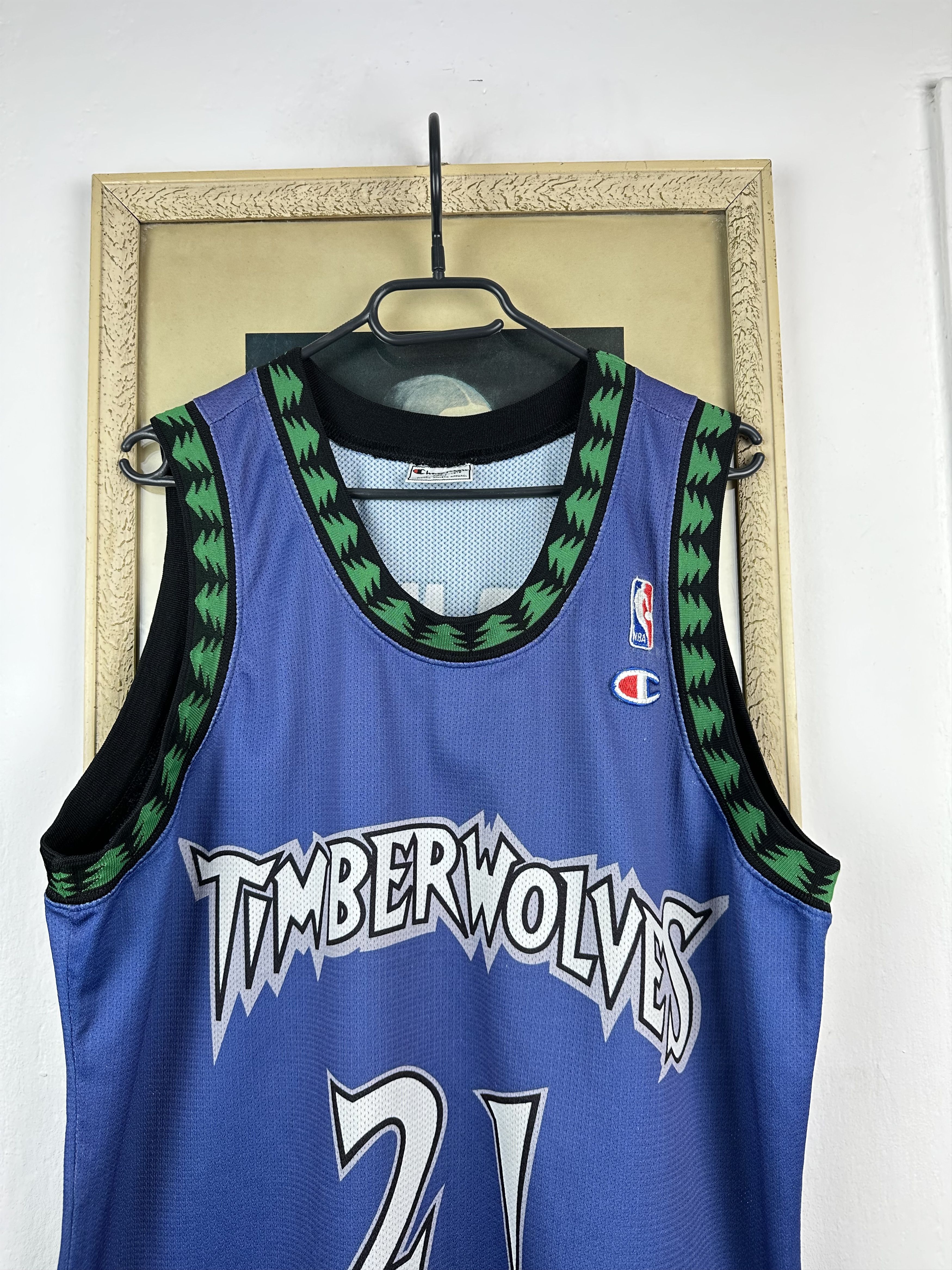Champion × NBA × Vintage Vintage Minnesota Timberwolves Jersey NBA Shirt Garnett Size US XL / EU 56 / 4 - 4 Thumbnail
