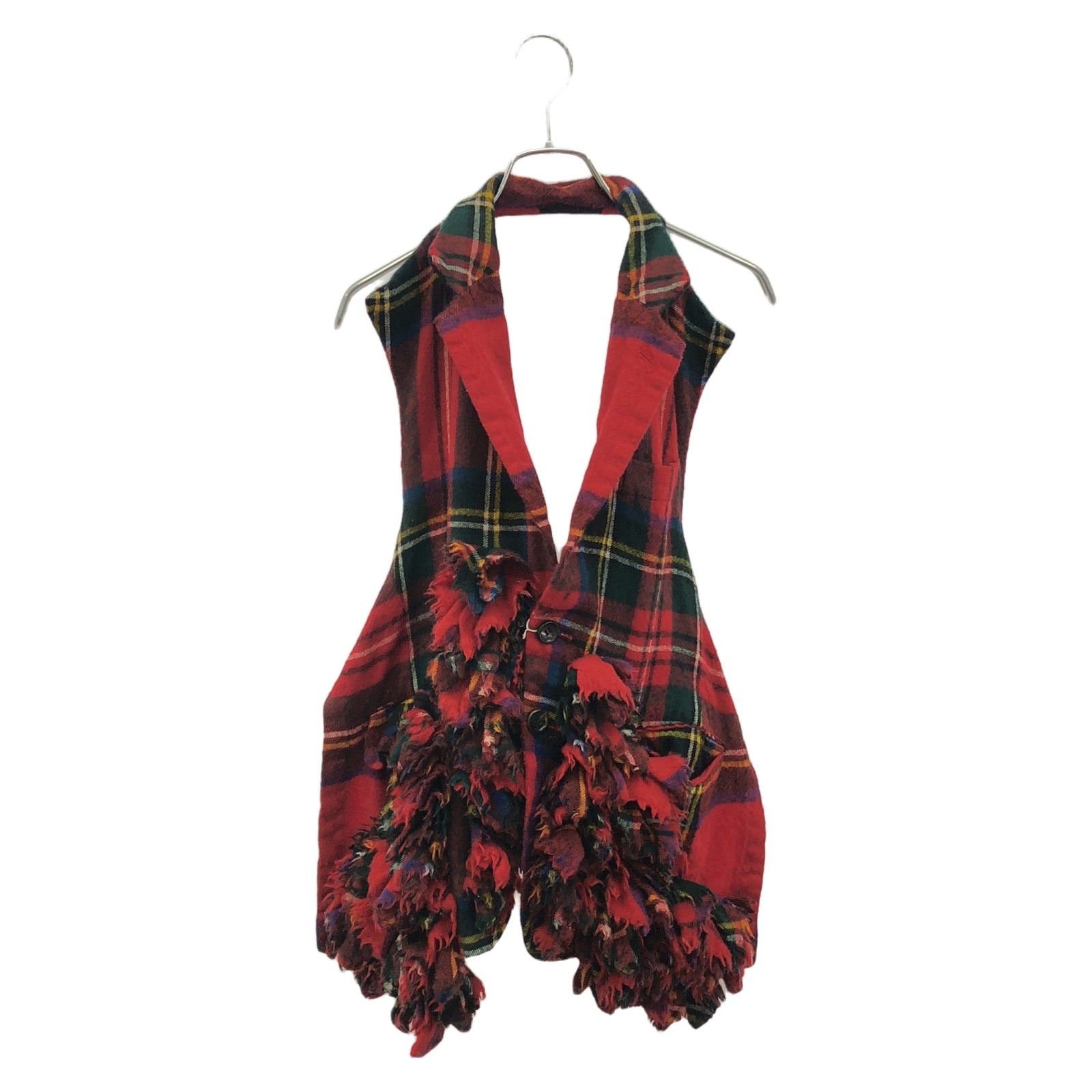 Comme des Garcons Comme Des Garcons Gilet Tops Wool Red Size ONE SIZE - 1 Thumbnail