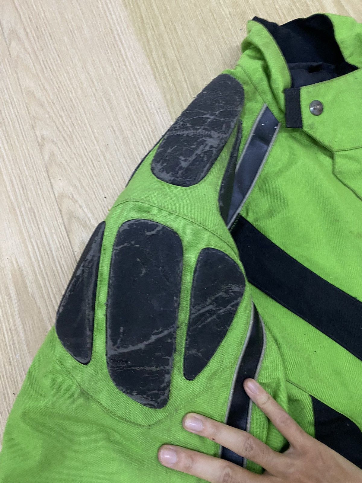 Japanese Brand Forza International Patch Leather Motorcycle Hear Jacket Size US L / EU 52-54 / 3 - 7 Thumbnail