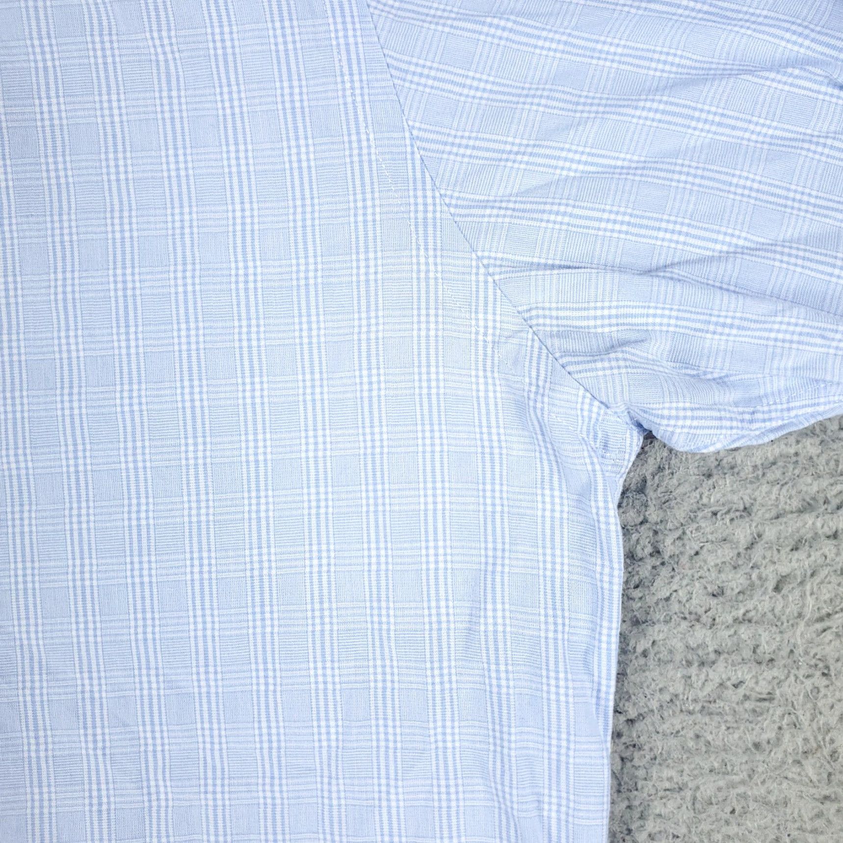 Nautica Nautica Dress Shirt Mens 16.5 Blue Plaid Long Sleeve Button Up Shirt California Classic Brand Nautica Mens 16.5 Blue Plaid Dress Shirt Size 42R - 4 Thumbnail