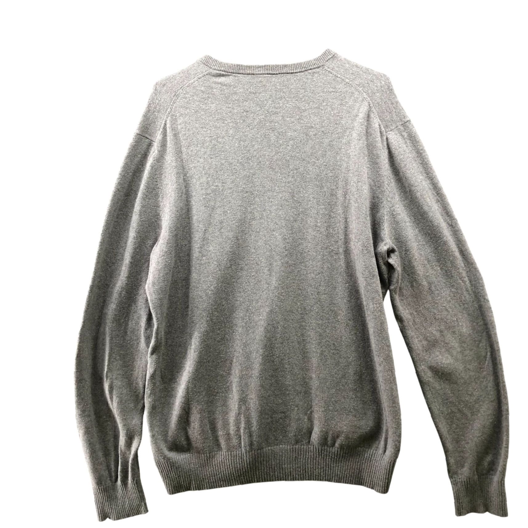 Gap Gap Mens L Gray V-Neck Pullover Knit Sweater Cotton Cashmere Size US L / EU 52-54 / 3 - 2 Thumbnail