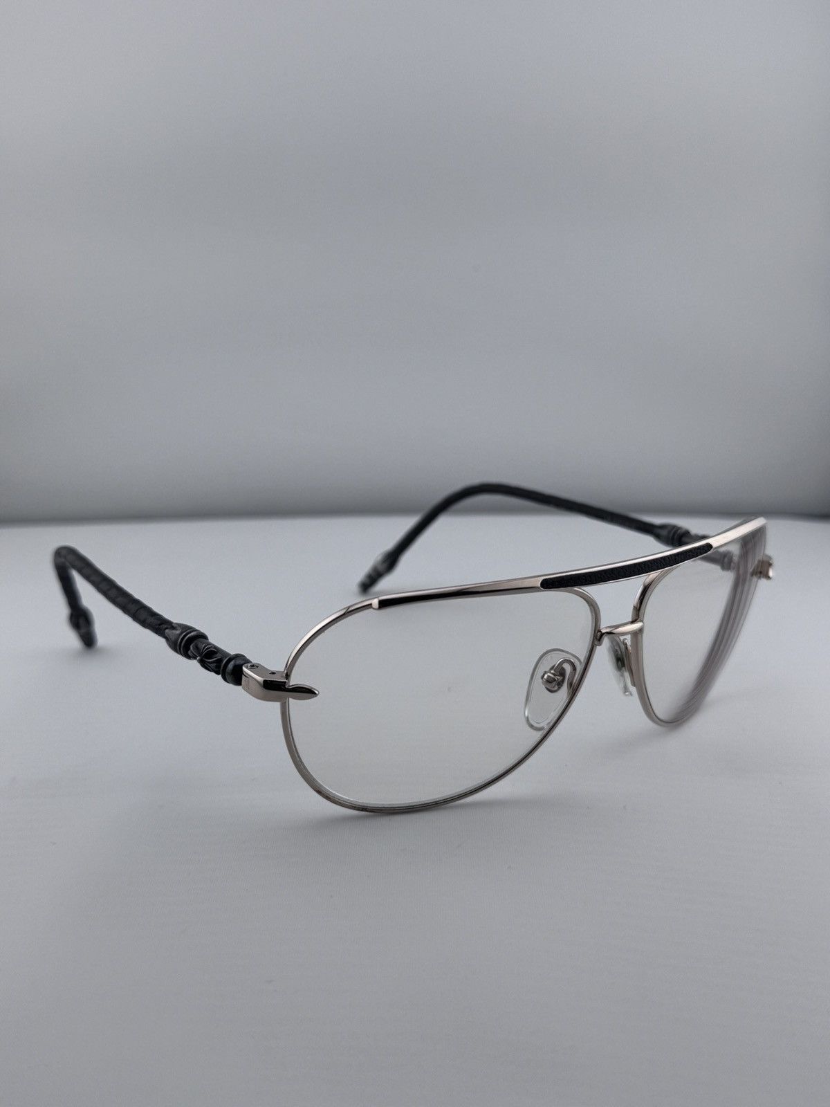 Chrome Hearts Chrome Hearts ‘Muncher’ Stingray Leather Detail Eyeglasses Size ONE SIZE - 1 Thumbnail