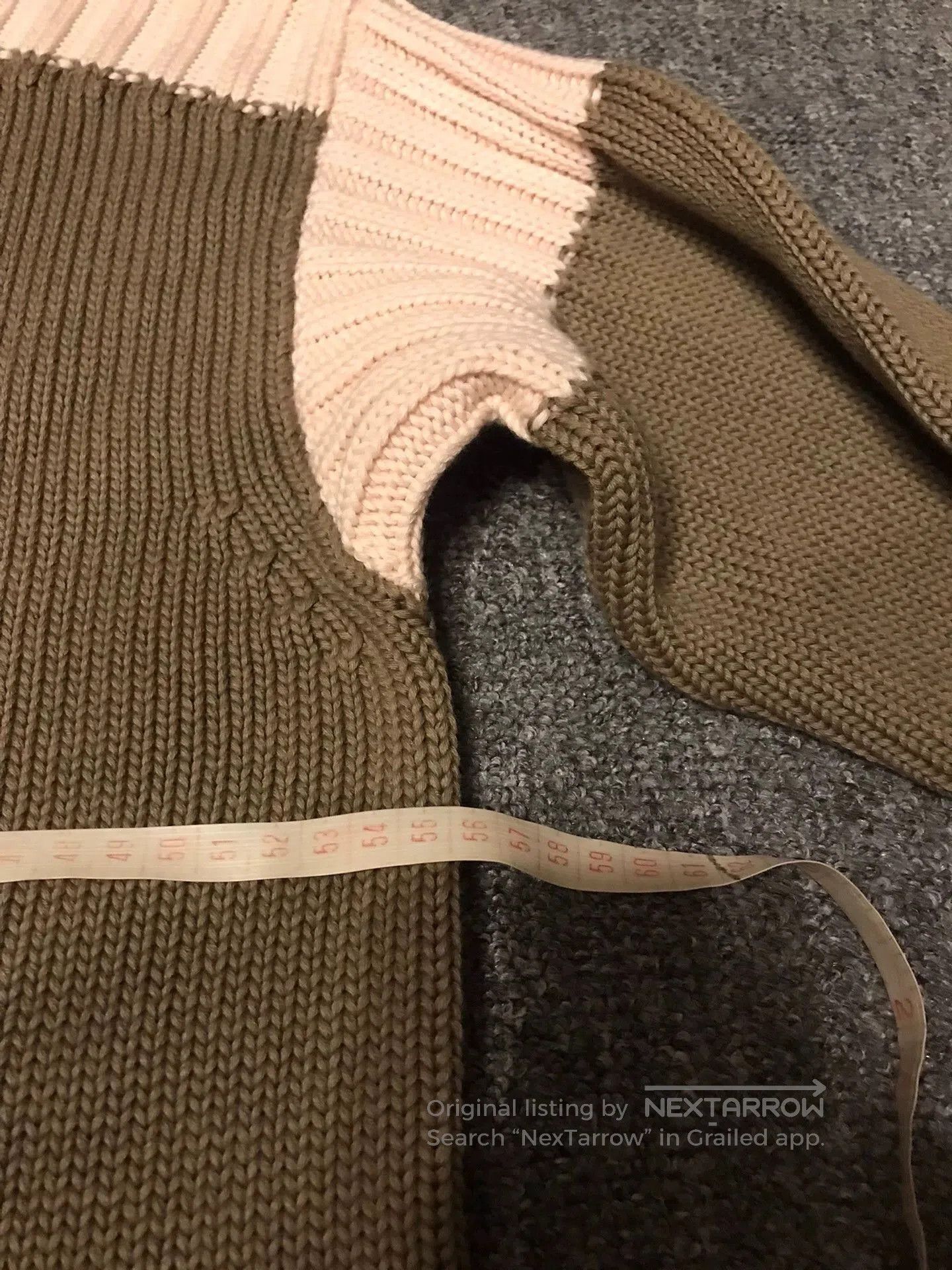 Fendi Green Color Block Long Sleeve Sweater. Size US L / EU 52-54 / 3 - 8 Thumbnail