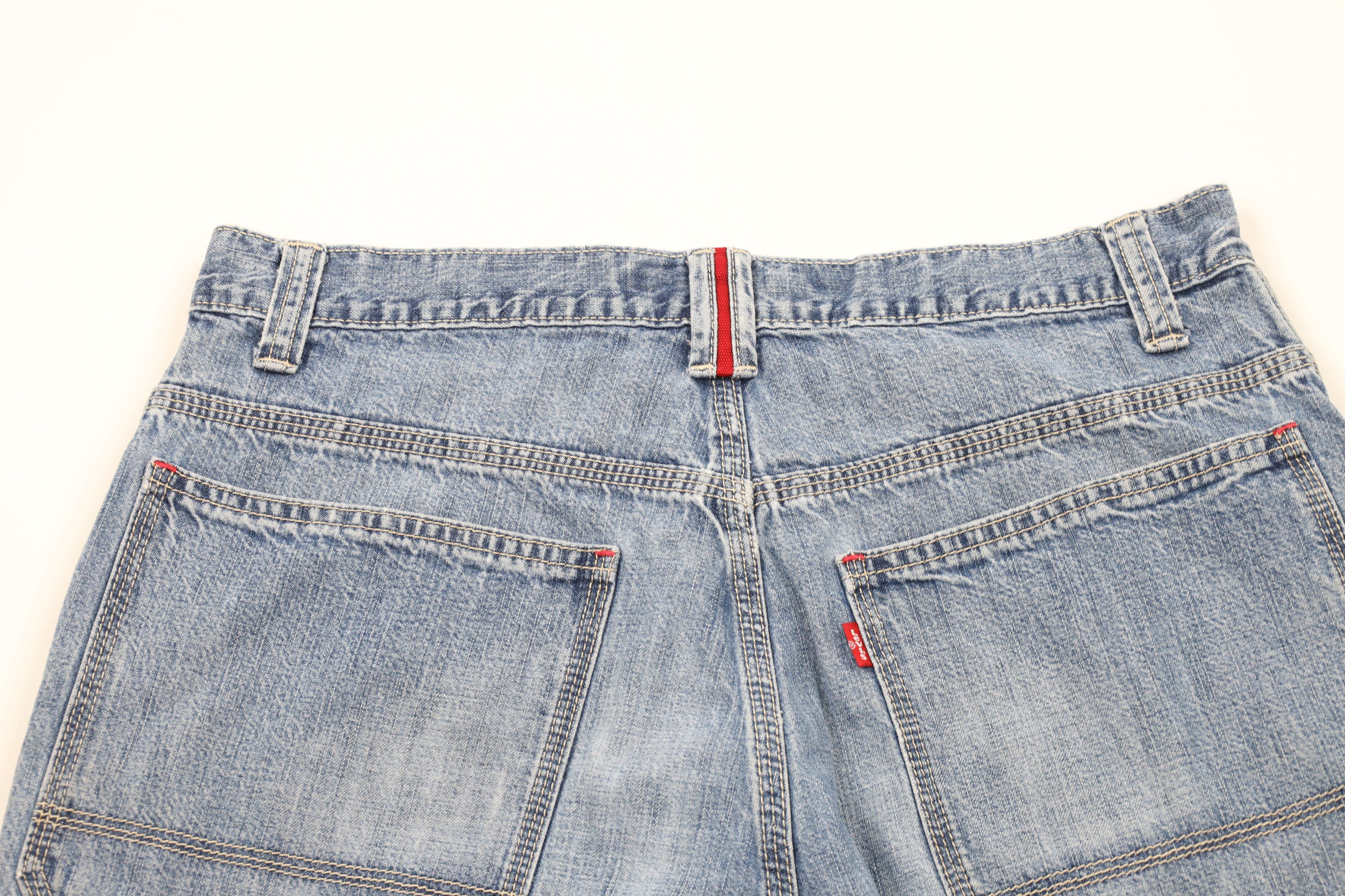 Levi's × Vintage Vintage Y2K Levis Baggy Carpenter Worker Denim Shorts Jorts Size US 33 - 9 Thumbnail