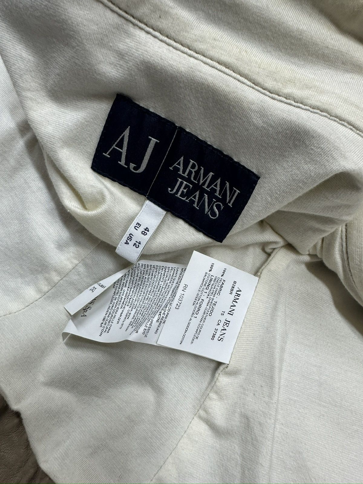 Armani Armani Jeans Vintage Leather Jacket Biker Styled Size XL / US 12-14 / IT 48-50 - 5 Thumbnail