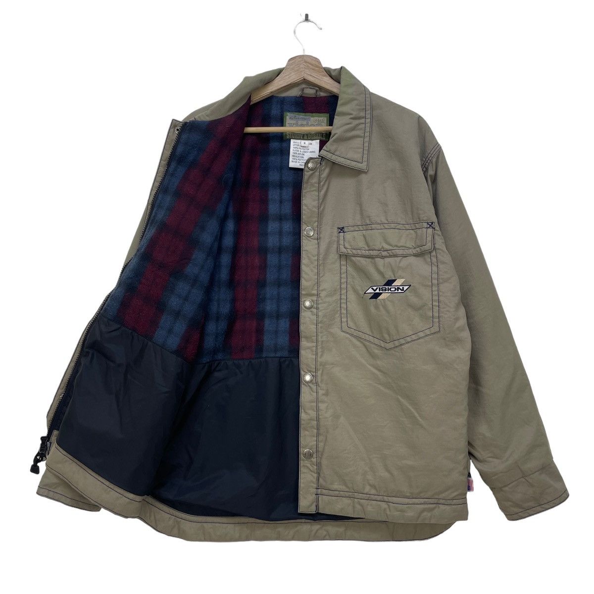 Vintage Vision Streetwear Double Pocket Jacket Size US M / EU 48-50 / 2 - 2 Thumbnail