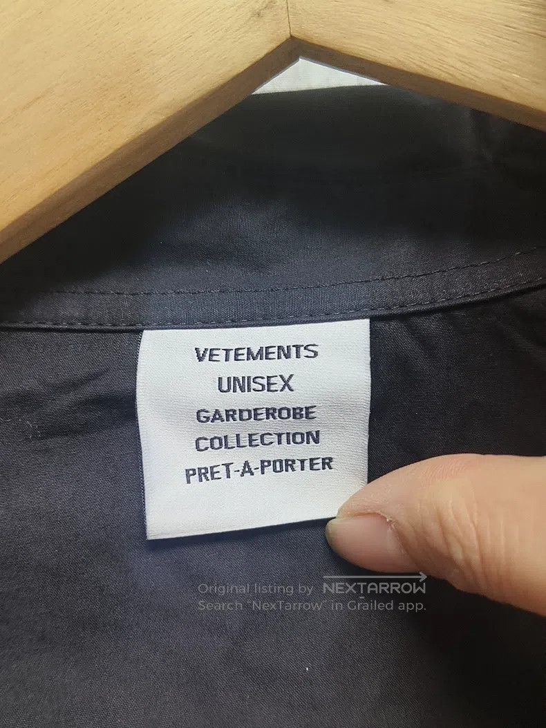 Vetements VETEMENTS Black Long Sleeve Shirt Size US M / EU 48-50 / 2 - 2 Thumbnail