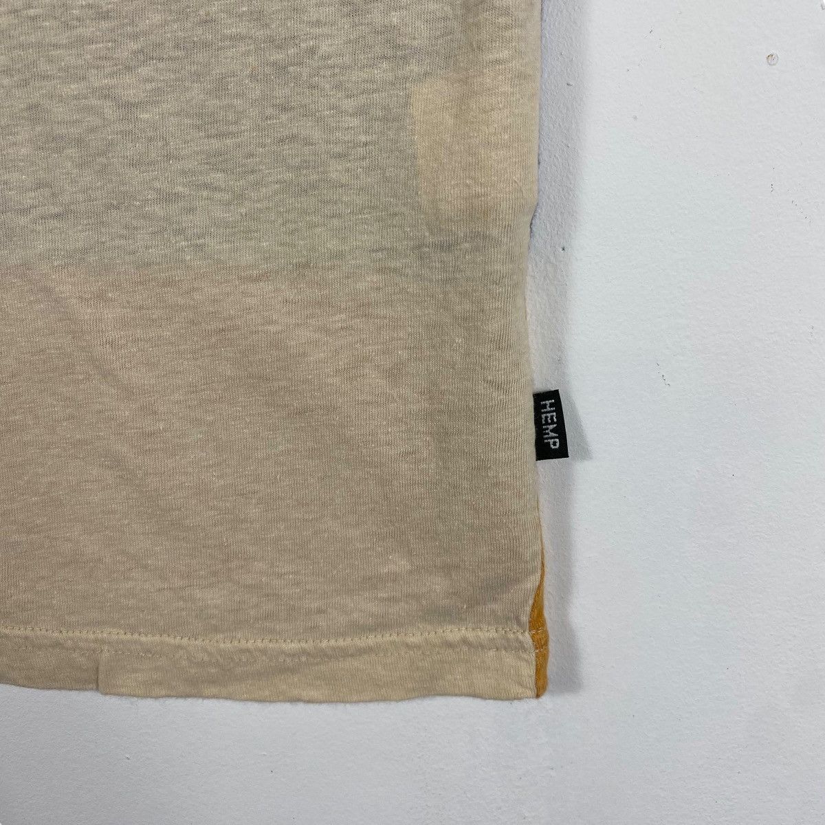 Manastash MANASTASH Hemp Clothing Colour Block Patched Tee Shirt Size US L / EU 52-54 / 3 - 3 Thumbnail