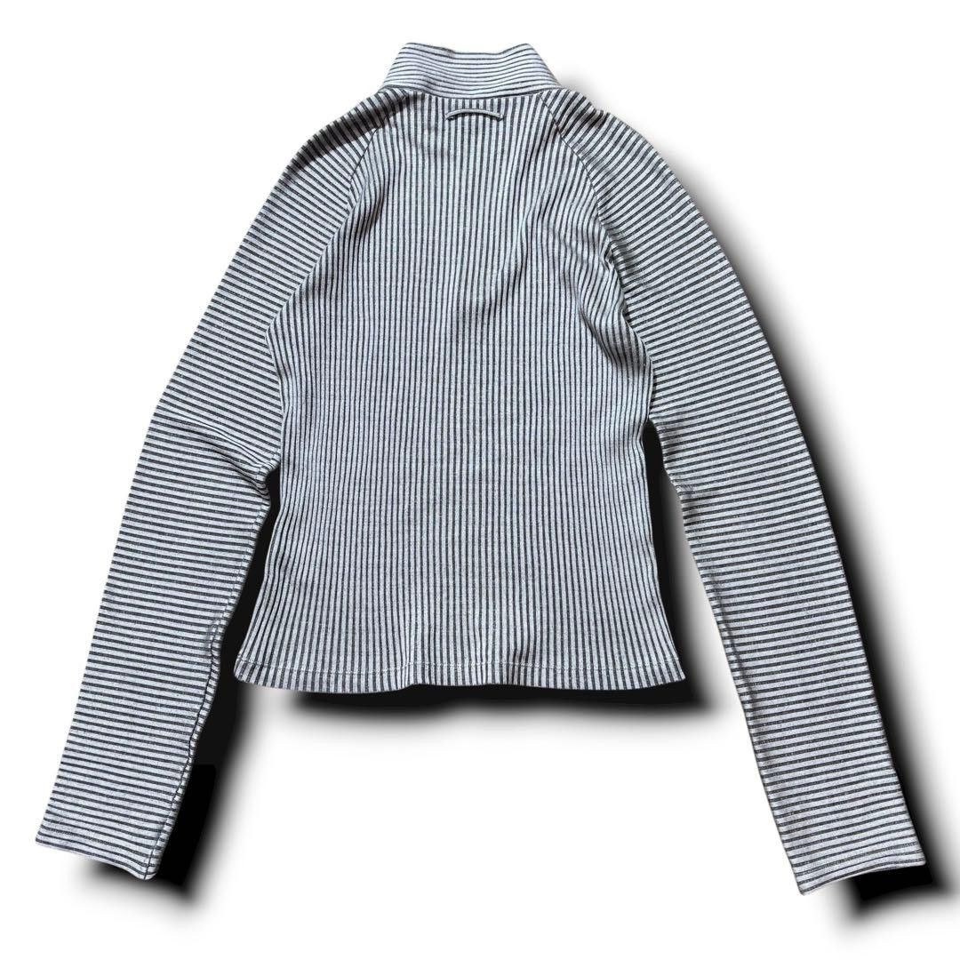 Jean Paul Gaultier Jean Paul Gaultier Y2K Archive Half-Zip Knit, Silver Size US L / EU 52-54 / 3 - 6 Thumbnail