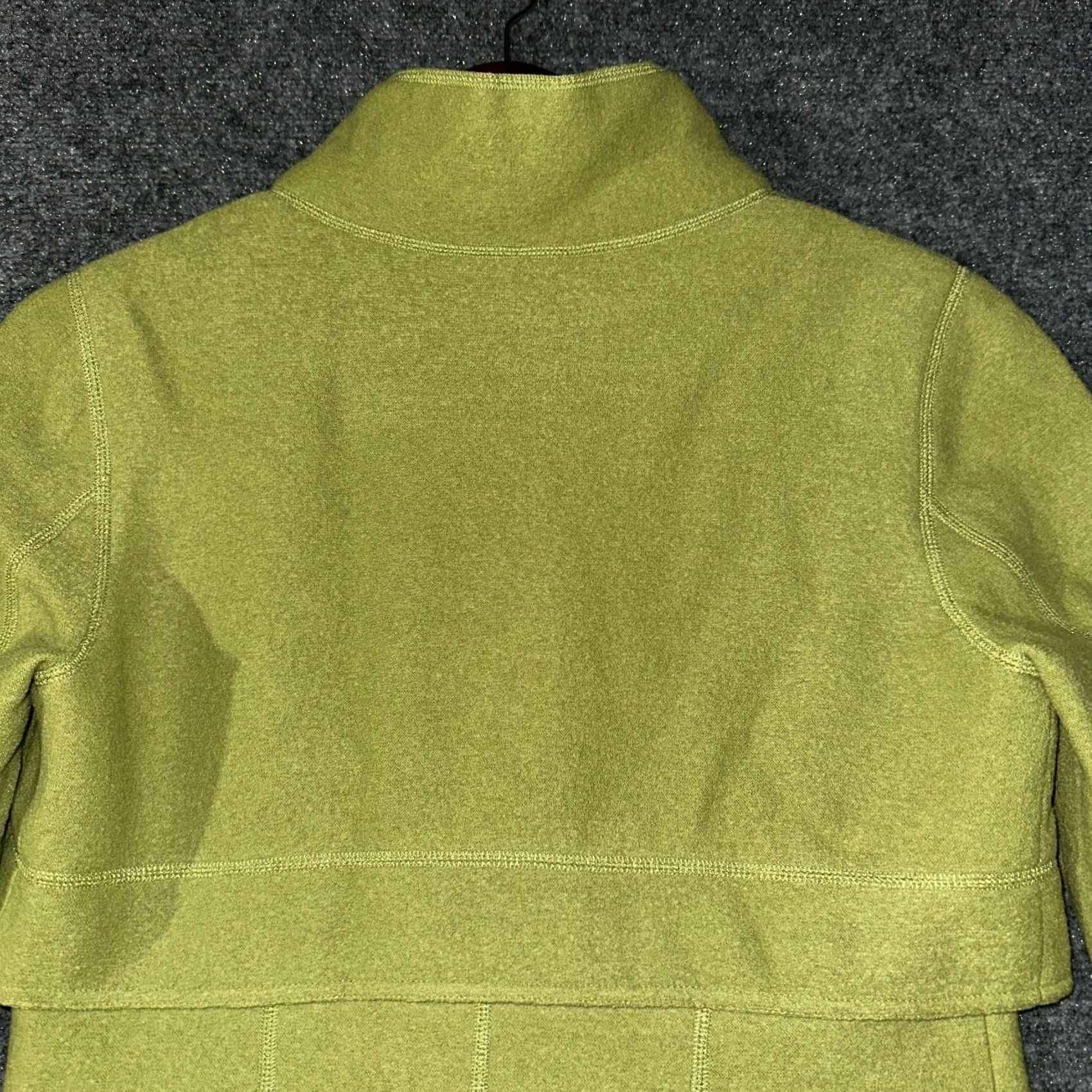 Vintage VINTAGE: No - Per Se Jacket Womens 2 Green Wool Pockets Full Zip Mock Neck Collar Shirt Jacket Womens 2 Green Wool Pockets Full Zip Mock Neck Collar Size XS / US 0-2 / IT 36-38 - 8 Thumbnail