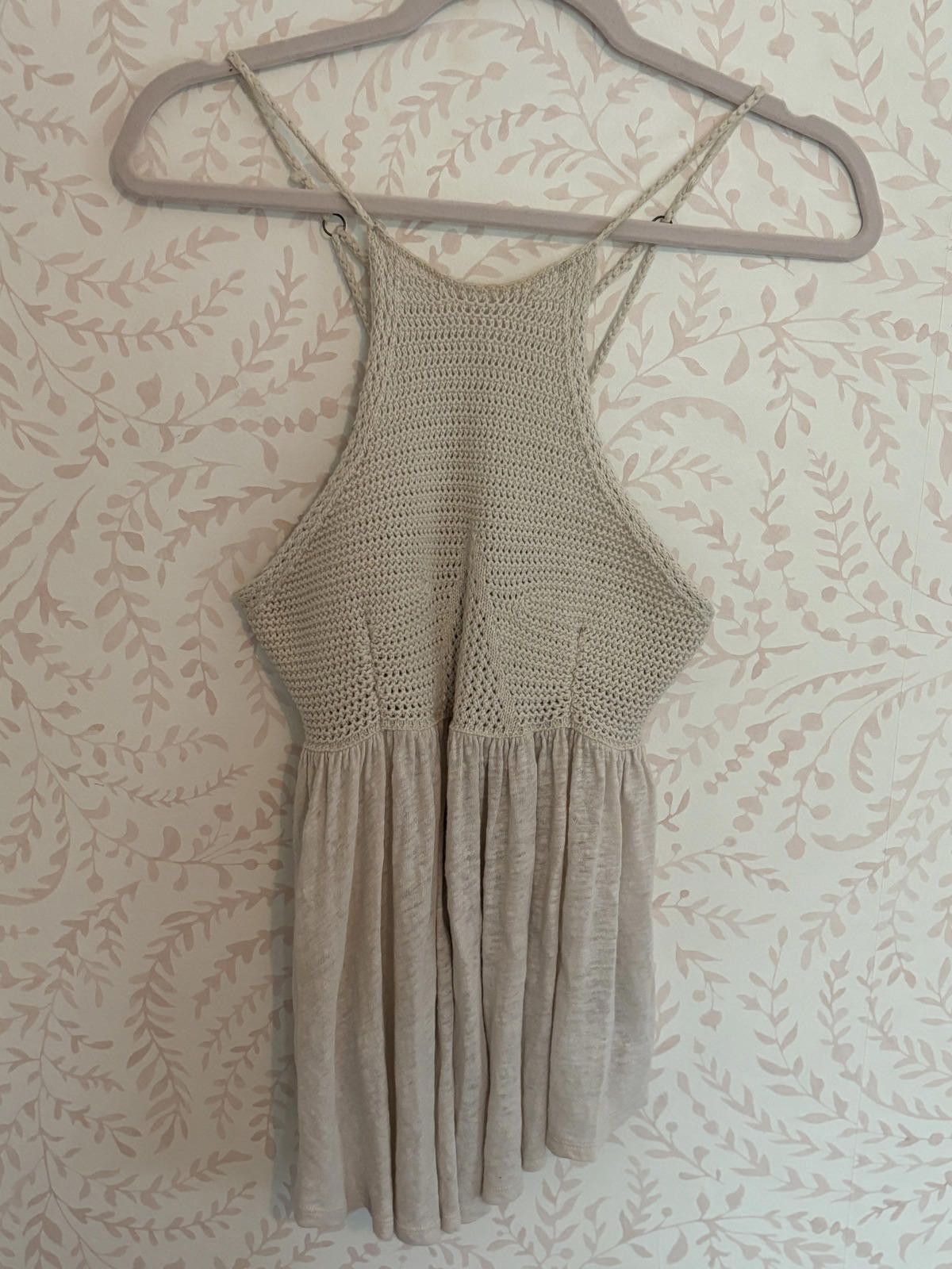 Free People Free People Road Trip Bohemian Crochet Knit Swing Top Size S / US 4 / IT 40 - 2 Thumbnail