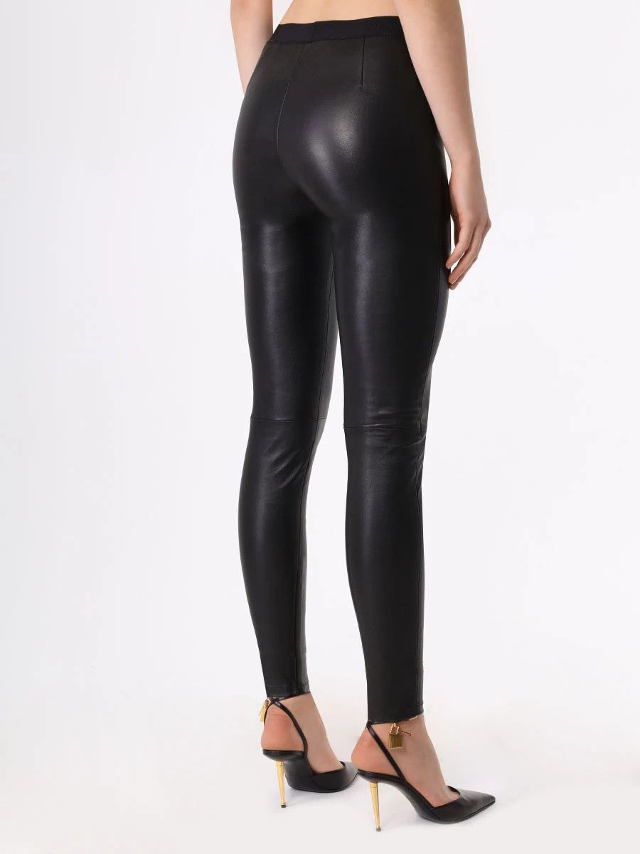 Tom Ford o1w1db10225 PAL718 Leather Leggings in Black Size 25" / US 0 / IT 36 - 3 Thumbnail