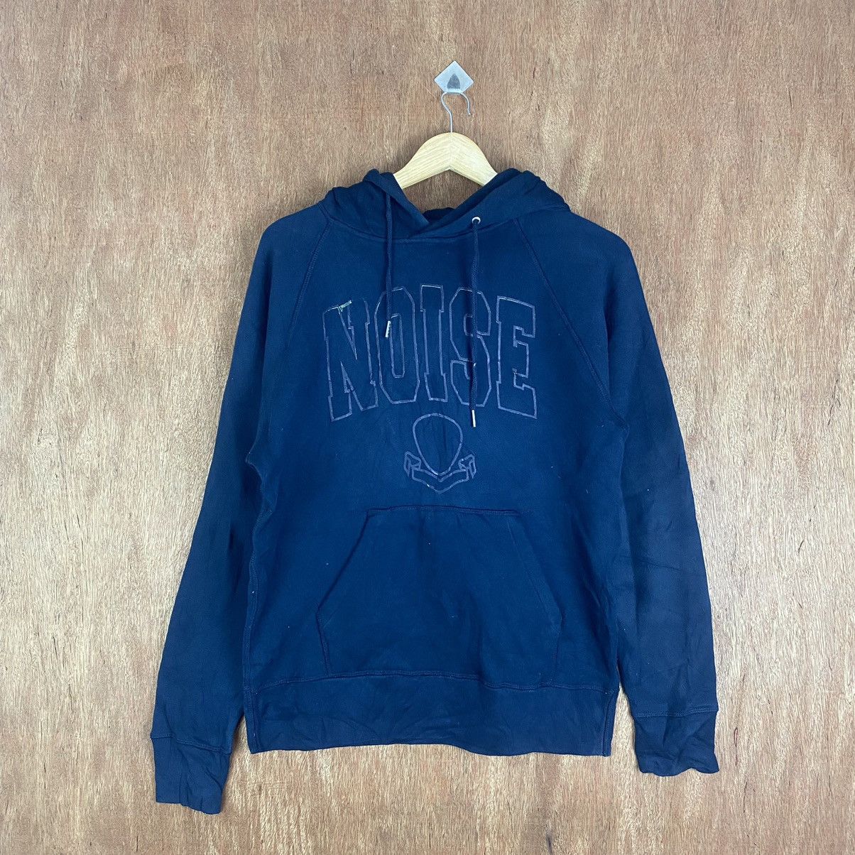 Global Work × Japanese Brand Global Work "NOISE" Sweatshirt Hoodie Blue #K01591 Size US M / EU 48-50 / 2 - 1 Thumbnail