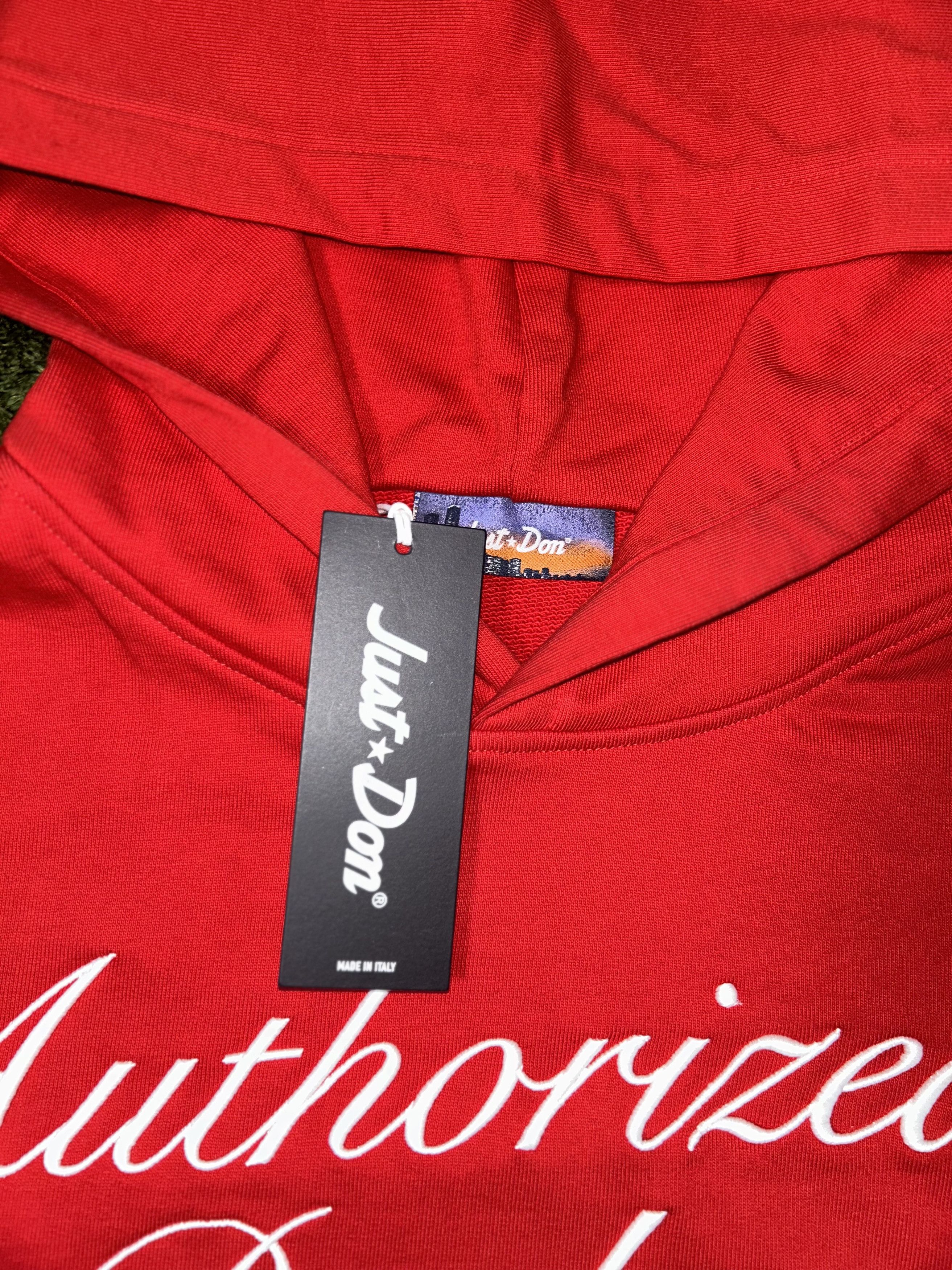 Designer × Just Don [L] Just don donc logo embroidery hoodie red Size US L / EU 52-54 / 3 - 5 Thumbnail