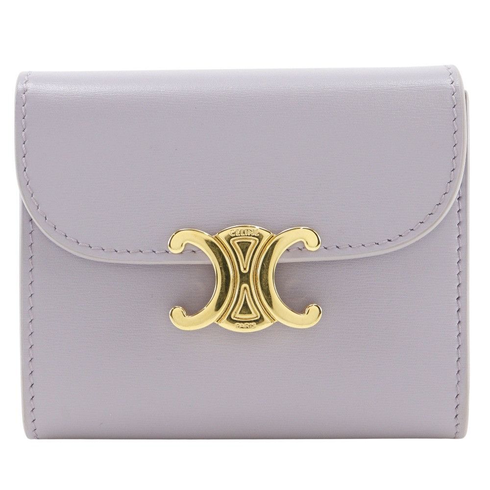 Celine Celine Celine Triomphe Small Flap Wallet Leather Wallet Leather Short Wallet DUTY FREE for USA Size ONE SIZE - 1 Thumbnail
