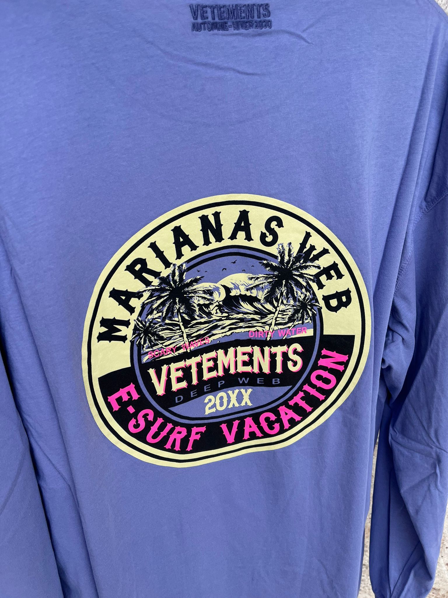 Vetements Surfer Logo T-Shirt LS in Violet Size US M / EU 48-50 / 2 - 15 Thumbnail