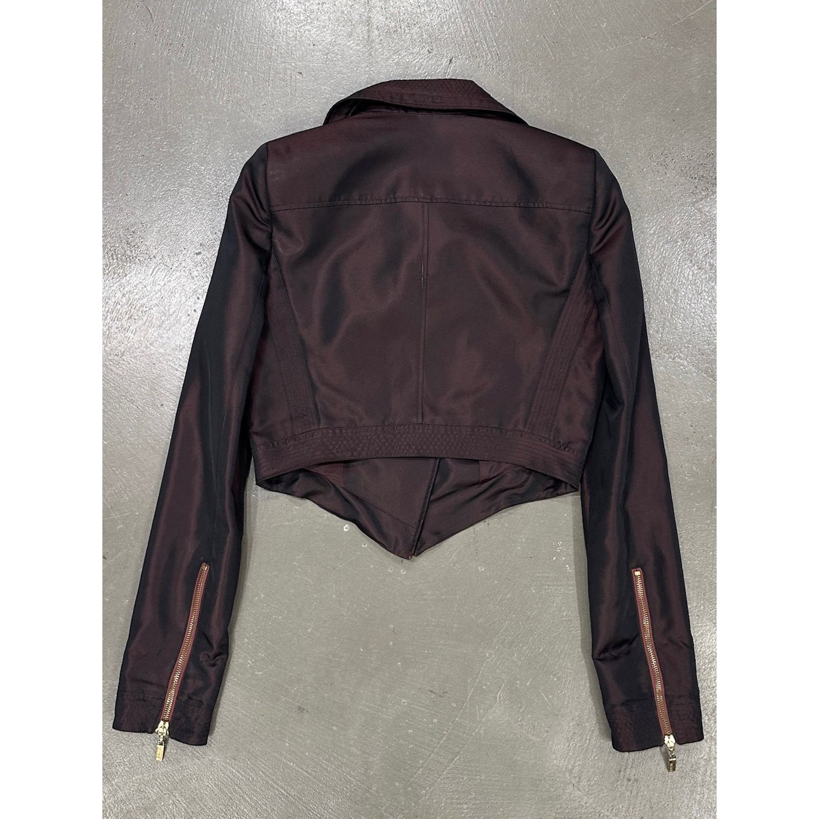 Roberto Cavalli 2000s Cavalli iridescent cropped jacket Size US XXS / EU 40 - 2 Thumbnail