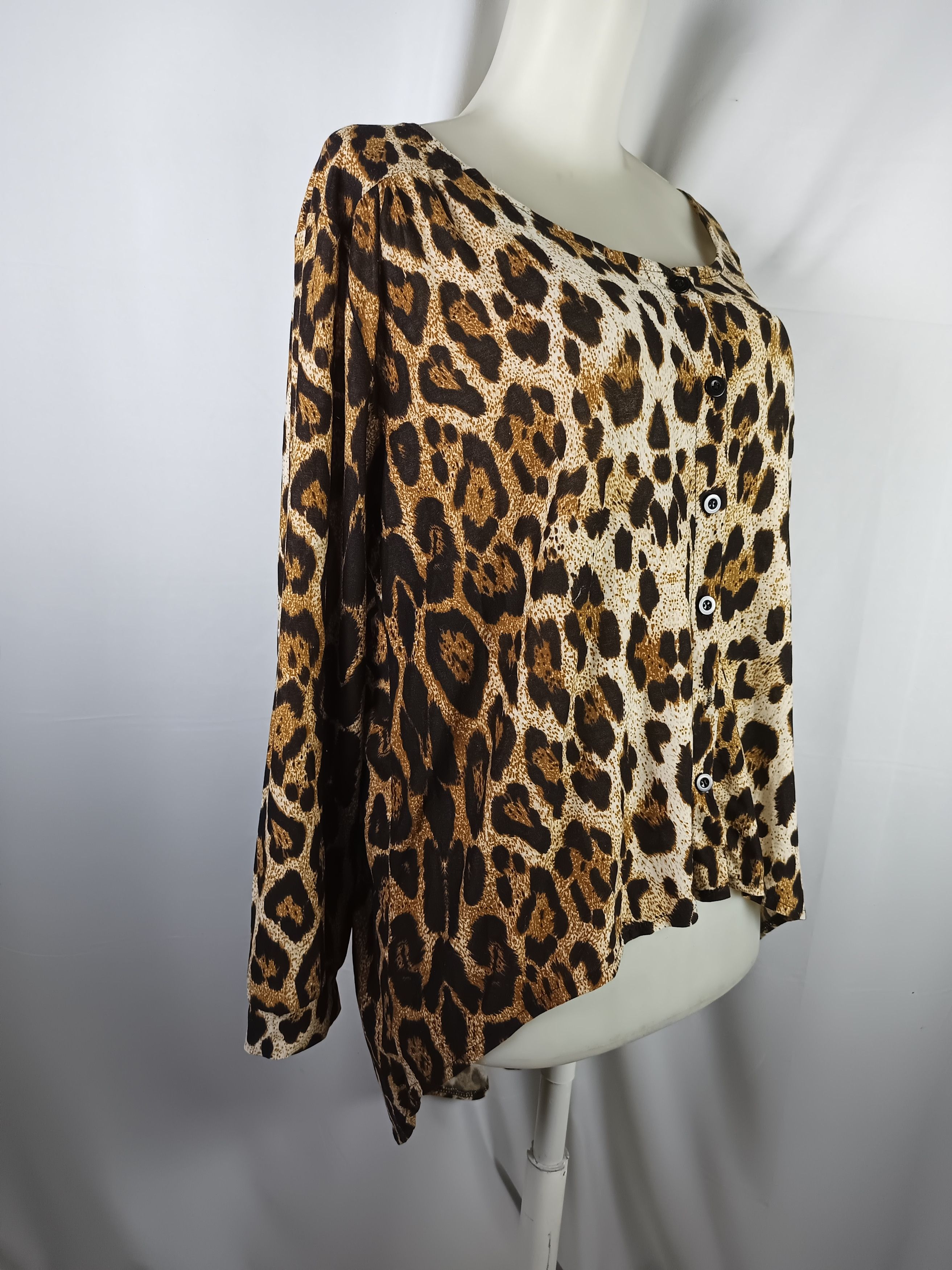 If Six Was Nine × Japanese Brand × Le Grande Bleu (L.G.B.) Women's Long Sleeves Leopard Animal Print Size XL / US 12-14 / IT 48-50 - 9 Thumbnail