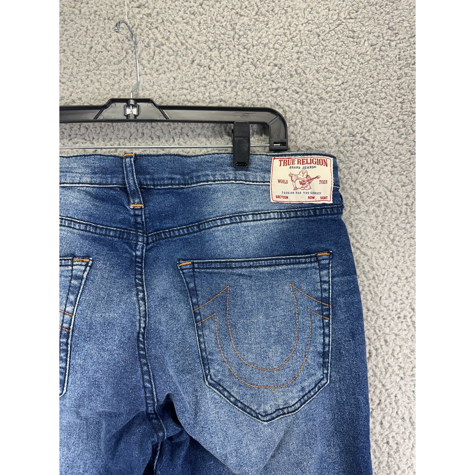 True Religion True Religion Rocco Relaxed Skinny Moto Jeans Mens 34 X 32 Size US 34 / EU 50 - 8 Thumbnail
