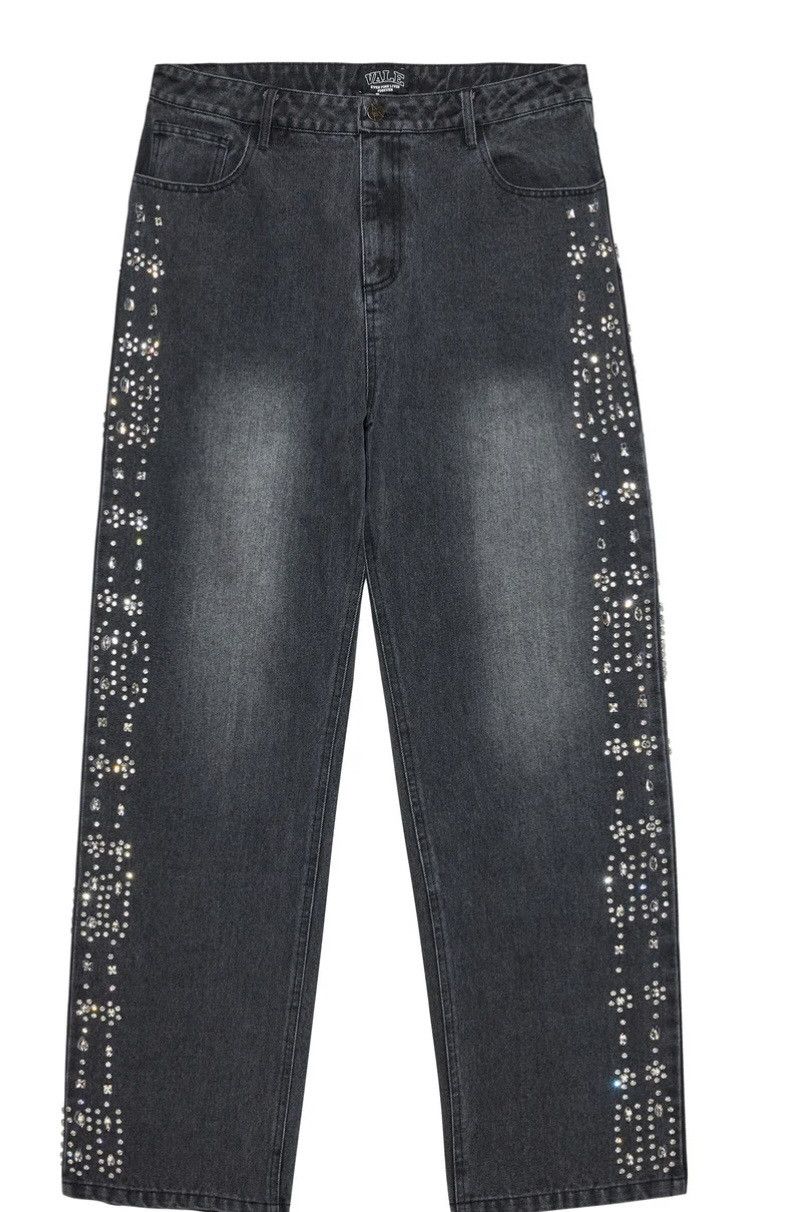 Streetwear × Vale Vale Forever Black Crystal Denim Size 40 | Grailed