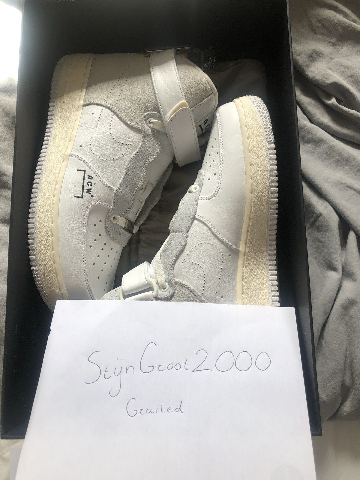 image of A Cold Wall x Nikelab High Shoes in White, Men's (Size 8)
