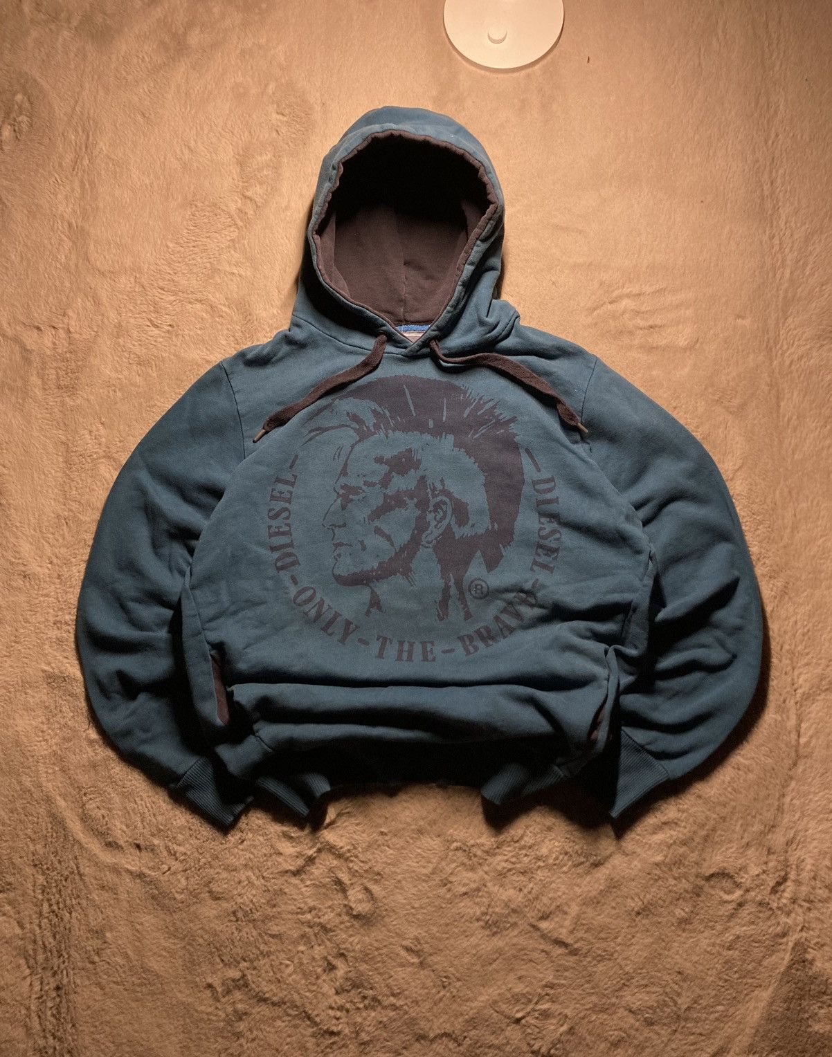 Diesel × Japanese Brand ⛩️Vintage Diesel Big center Logo Hoodie Japanese Style Y2K Size US M / EU 48-50 / 2 - 1 Thumbnail
