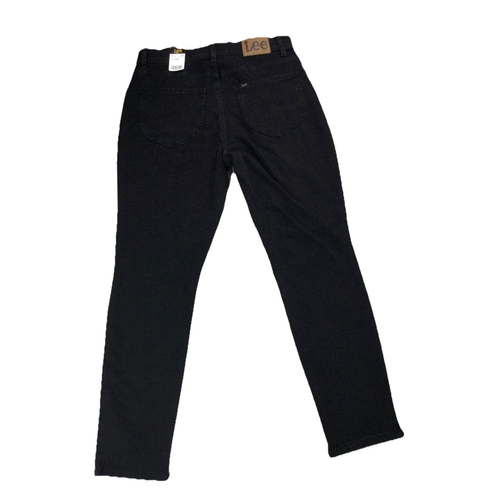 Lee Lee Jeans Skinny Black Stretch Denim Womens 14 Short NWT-12588 High Rise Slim Budd? Size 36" / US 14 / IT 50 - 5 Thumbnail