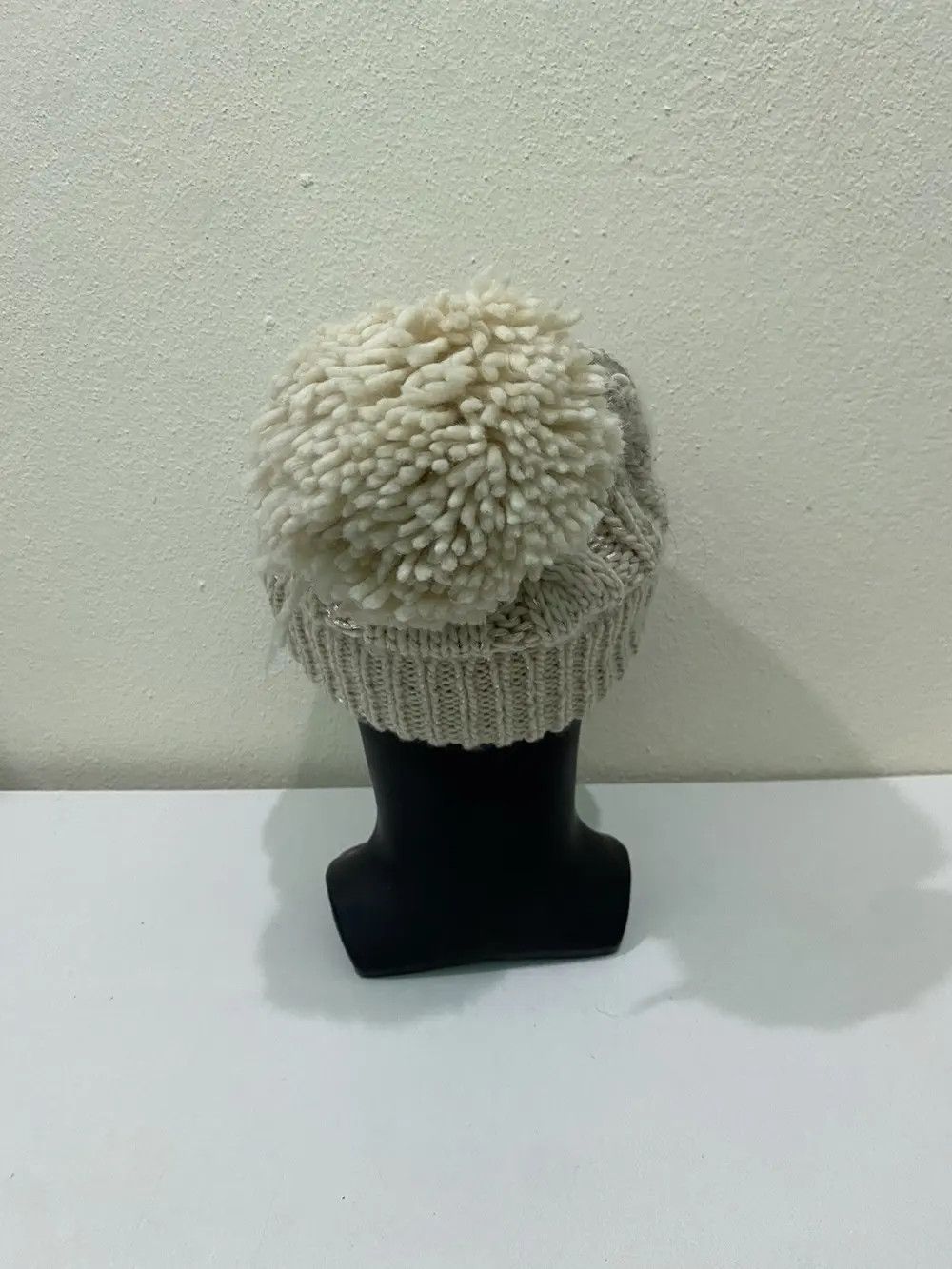 Melrose × Vintage Melrose Claire Knit Bobble Beanie Hat Size ONE SIZE - 4 Thumbnail