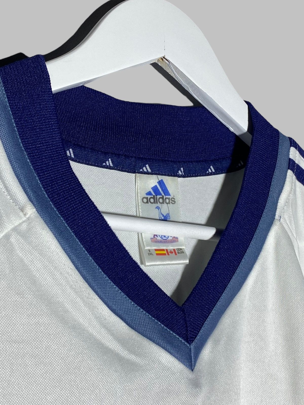 Adidas Vintage Tottenham Hotspur 2001/02 Home Football Shirt Size US XXL / EU 58 / 5 - 14 Thumbnail