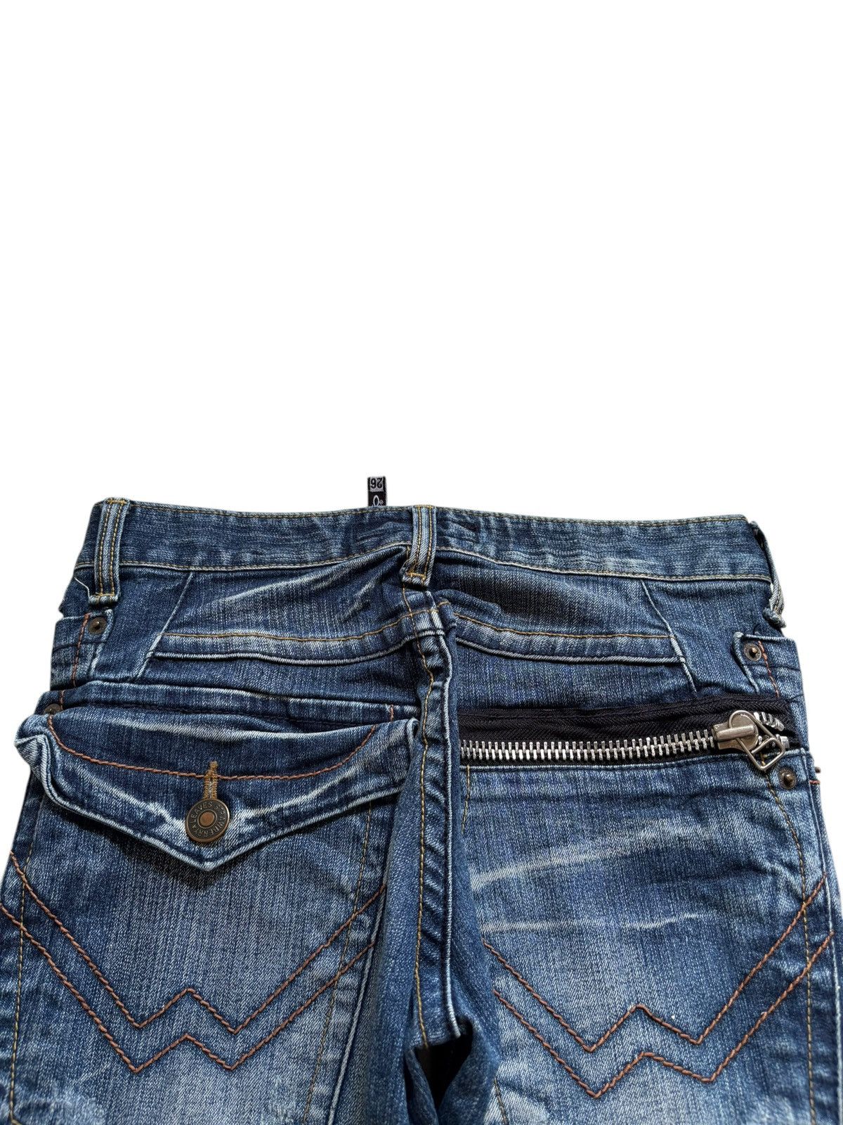 Japanese Brand Vintage Japanese Brand Thunder Wash Distressed Flare Jeans Size US 28 / EU 44 - 8 Thumbnail