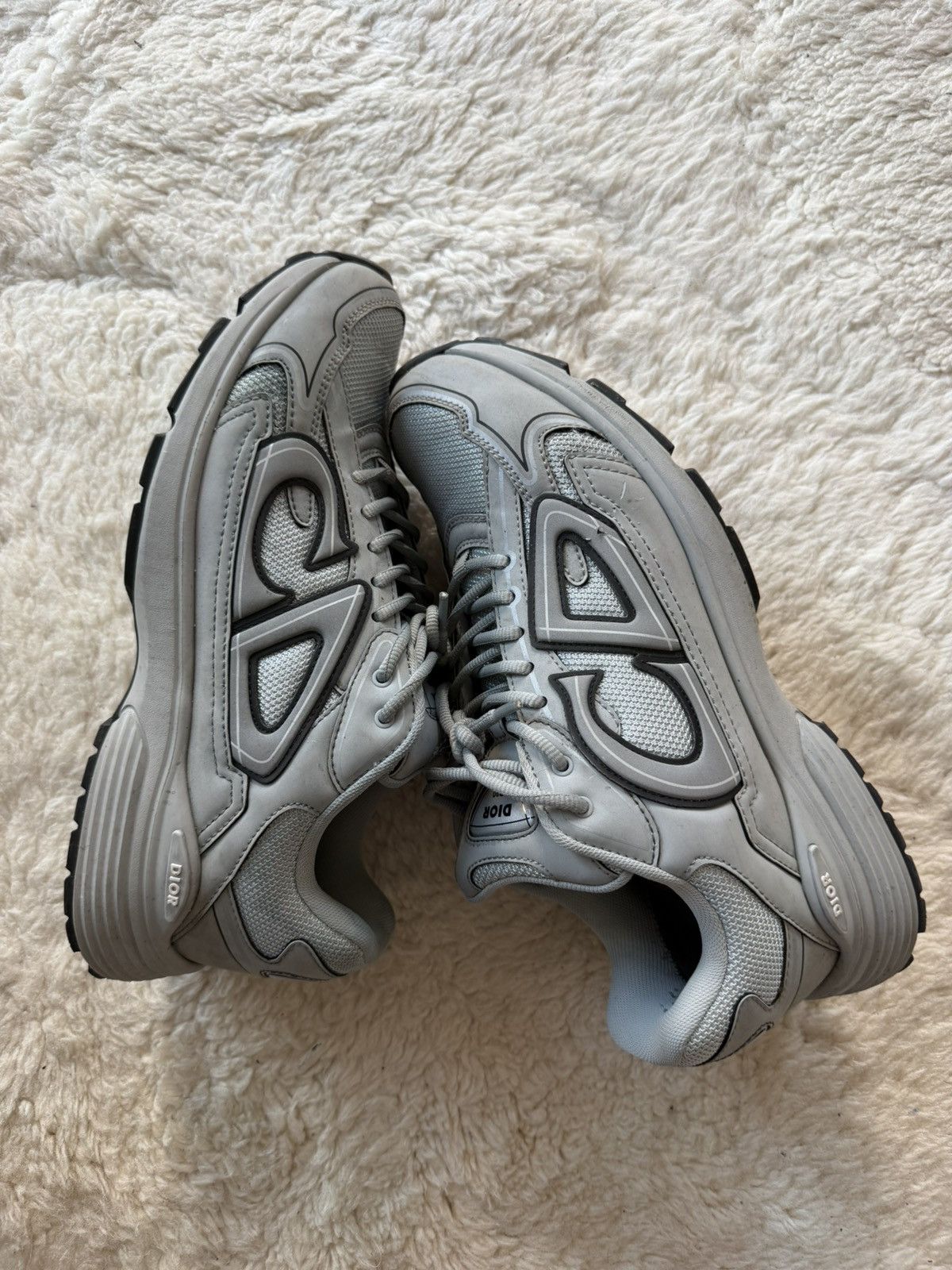 Dior B30 Silver Gray Dior Sneakers Size US 11 / EU 44 - 5 Thumbnail