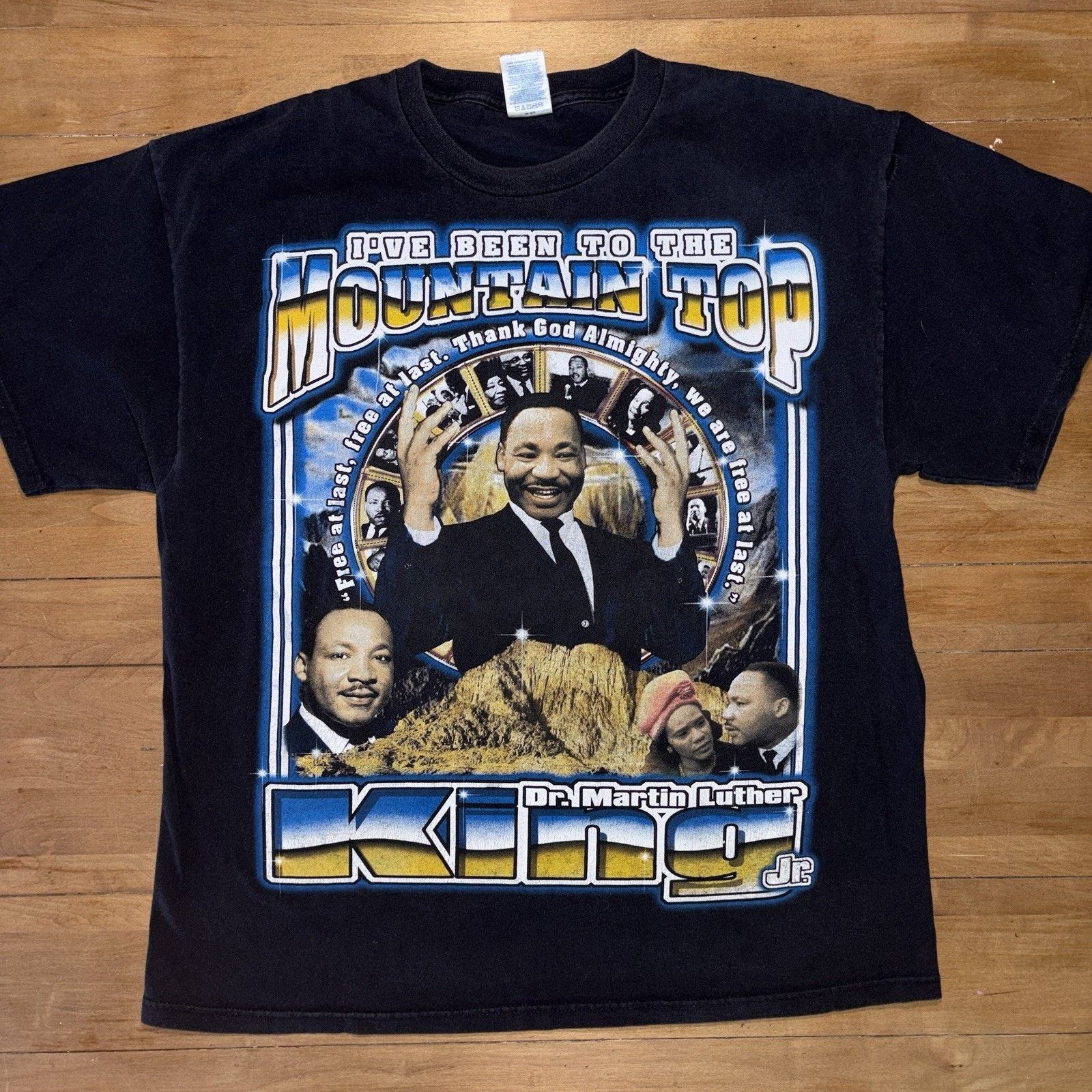 Vintage Vintage 90s Martin Luther King Rap MLK T-Shirt Black History Size US XL / EU 56 / 4 - 1 Thumbnail