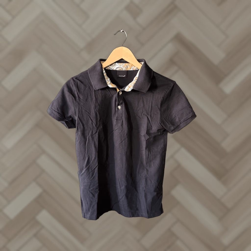 Jared Lang Jared Lang Black Short Sleeve Polo Shirt Rainbow Trim Men Size S Size US S / EU 44-46 / 1 - 1 Thumbnail