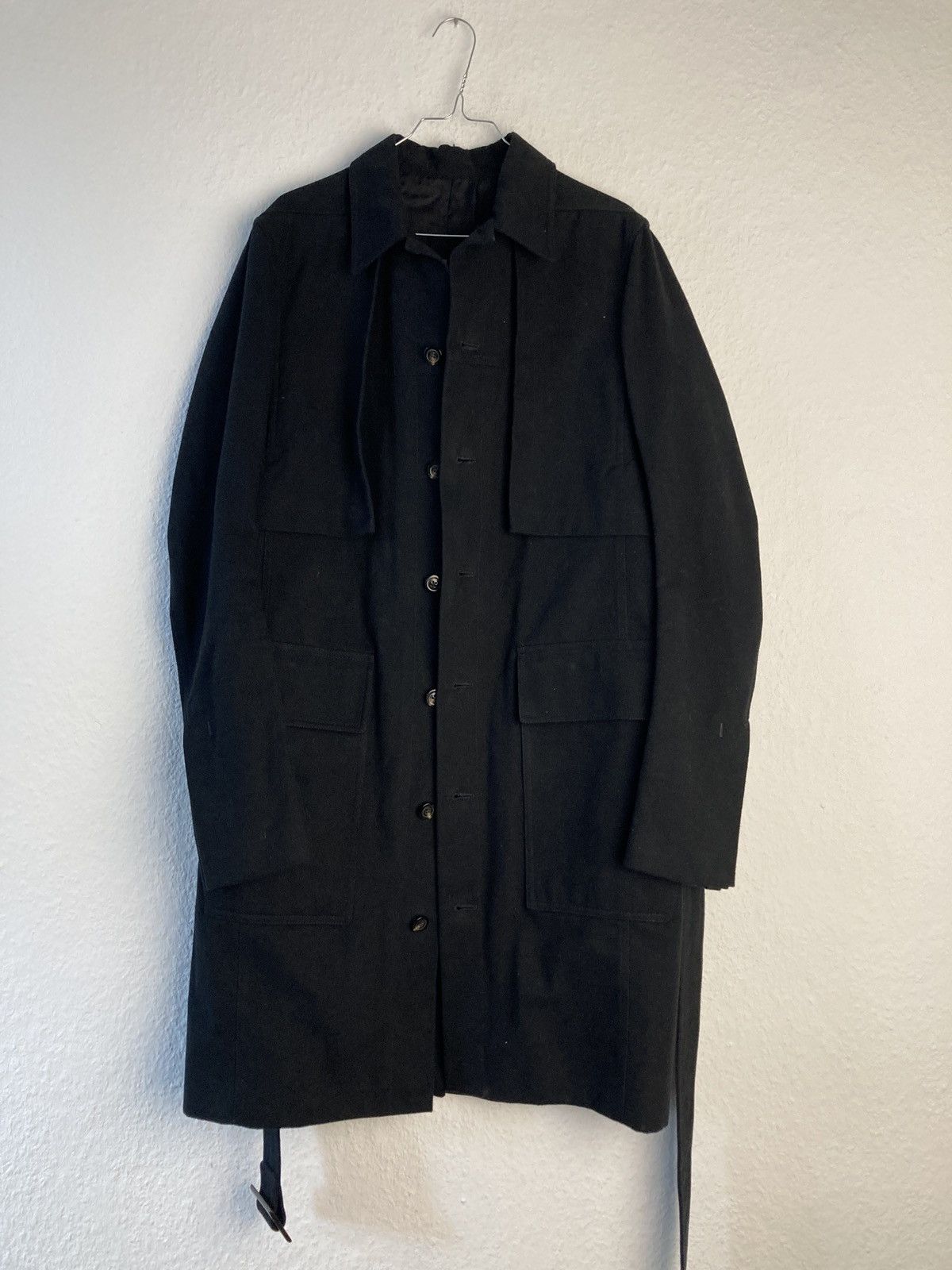 Rick Owens F/W 19 „LARRY“ Paneled Trench Coat Rick Owens IT50/M Size US M / EU 48-50 / 2 - 12 Thumbnail