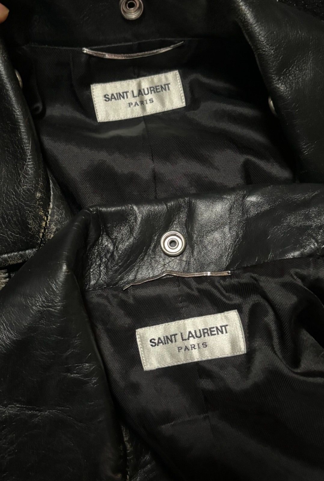Saint Laurent Paris Saint Laurent SLP 2016FW Fringed Distressed Leather Jacket Size US S / EU 44-46 / 1 - 7 Thumbnail