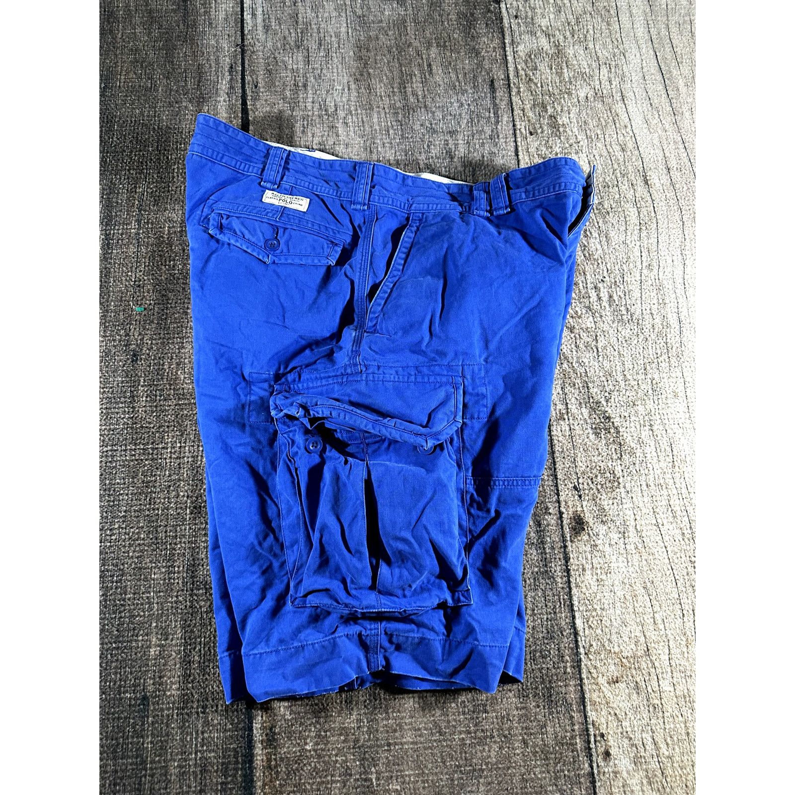 Polo Ralph Lauren Polo Ralph Lauren Mens Blue Cargo Cotton Shorts 40 x 10 Size US 40 / EU 56 - 3 Thumbnail