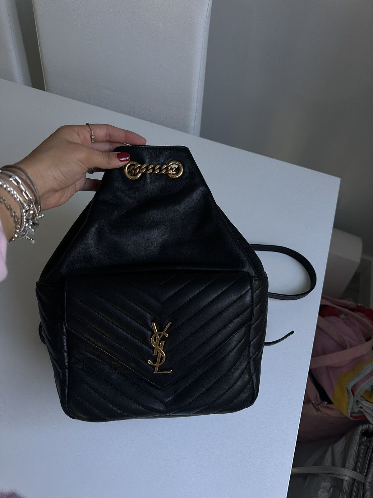Yves Saint Laurent Joe Leather Backpack Size ONE SIZE - 1 Preview