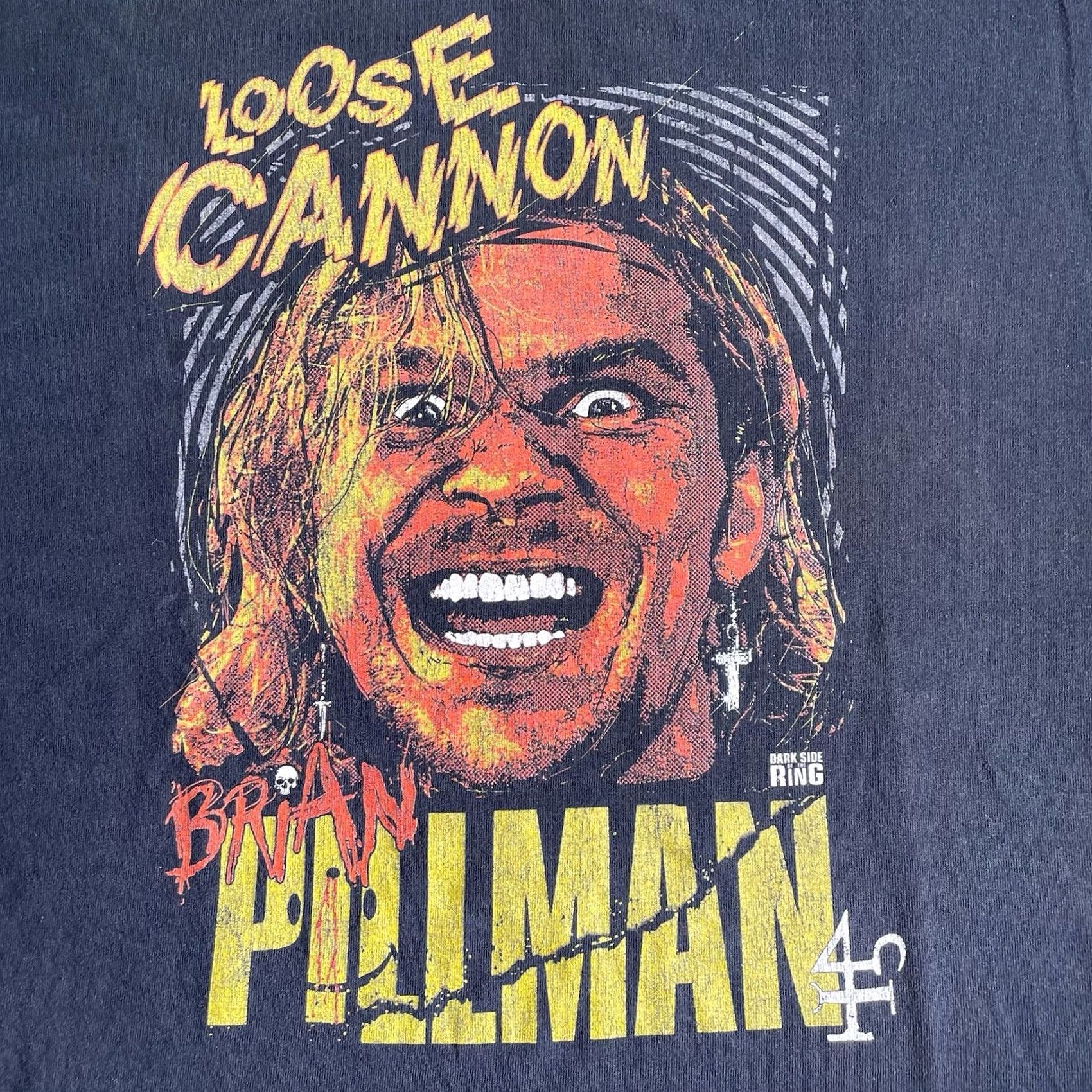 Canon Dark Side Of The Ring Brian Pillman Shirt Mens XL Loose Canon Wrestling WCW WWF Black Size US XL / EU 56 / 4 - 2 Thumbnail