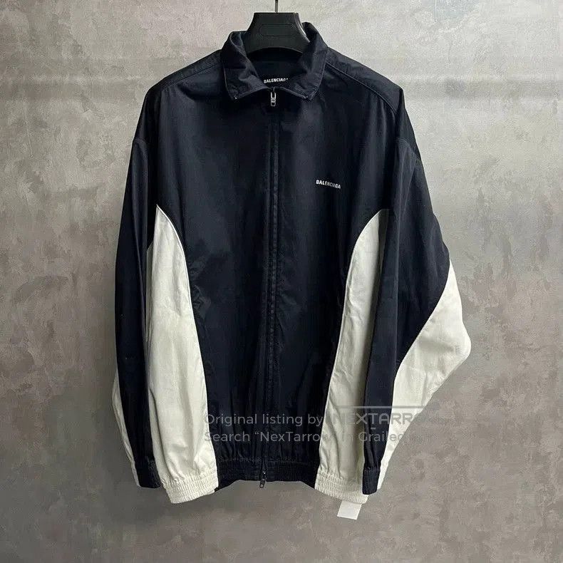 Balenciaga Balenciaga Black White Logo Jacket. Size US S / EU 44-46 / 1 - 1 Thumbnail