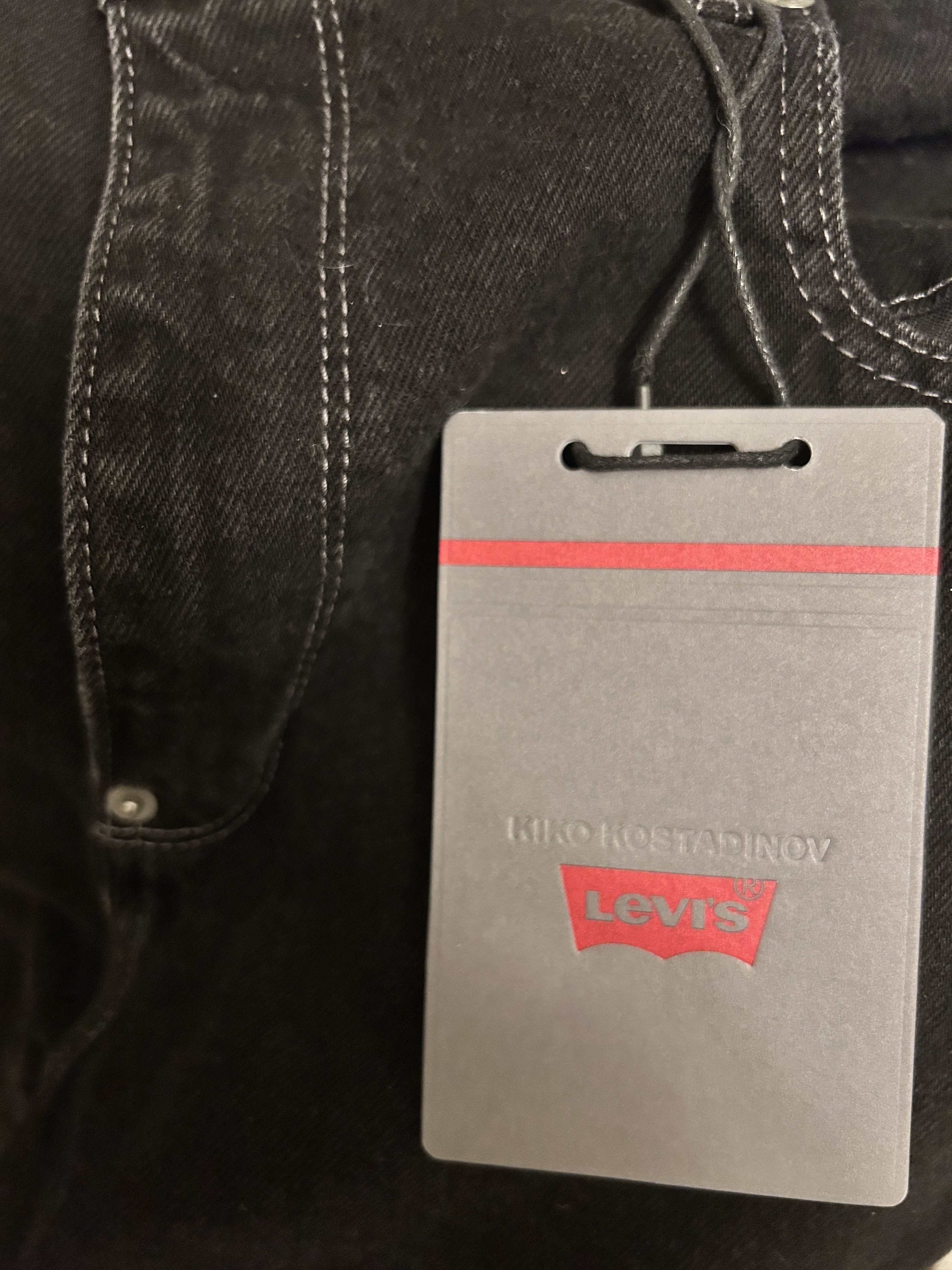 Kiko Kostadinov × Levi's Levi's Articulate Knee Trouser – Black Denim Size US 33 - 10 Thumbnail