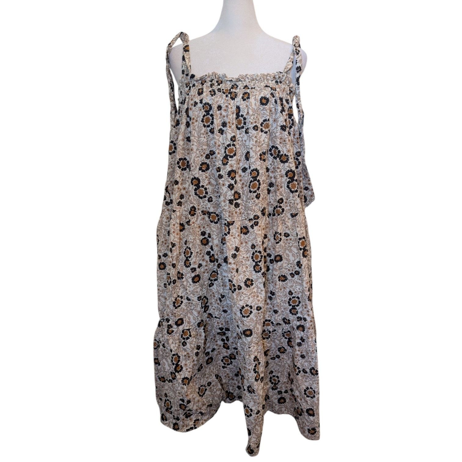 Other Le Reveur Floral Smocked Cottage Dress Large Size L / US 10 / IT 46 - 6 Thumbnail