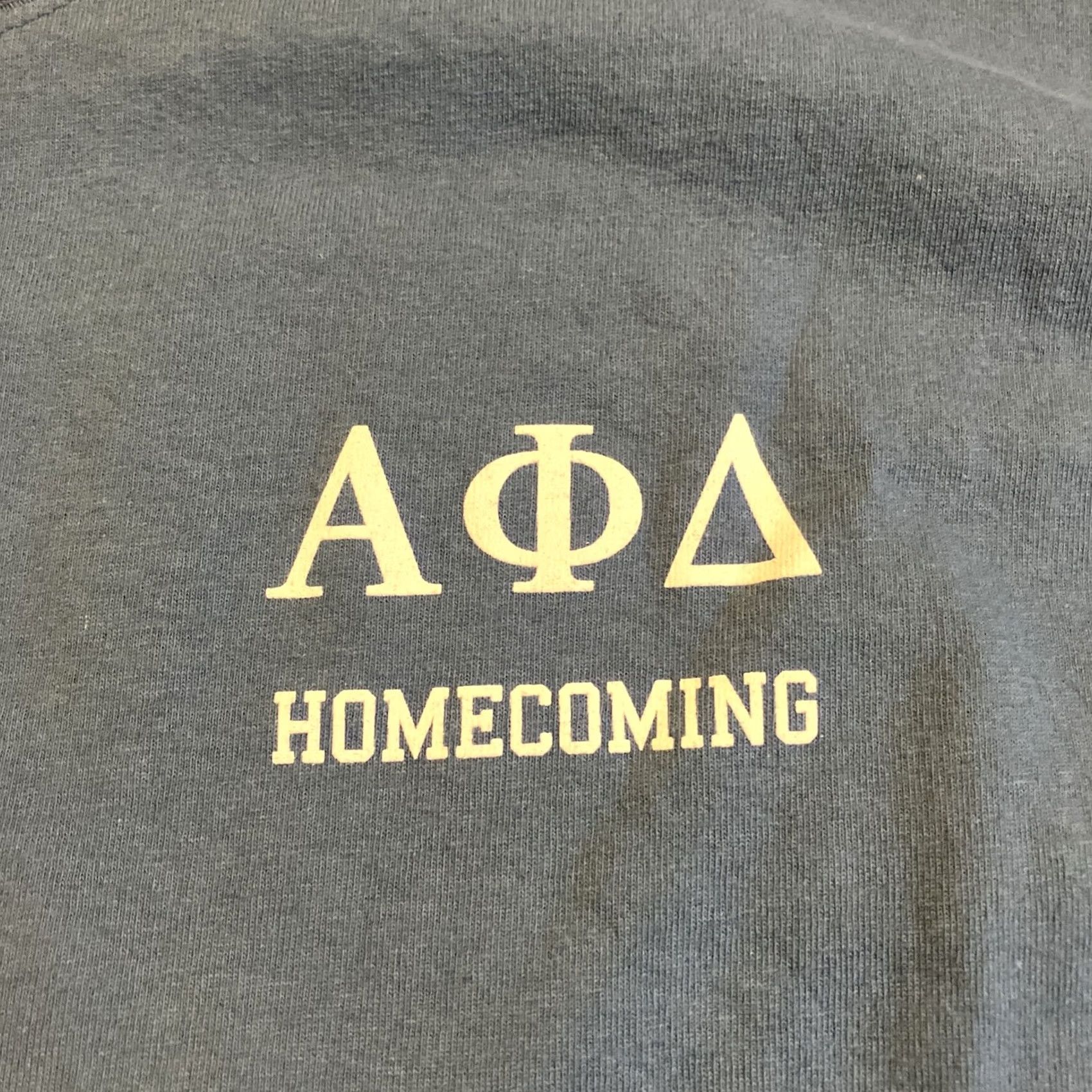 Hanes Awesome Hanes Alpha Phi Delta XL Blue Double Sided Shirt Size US XL / EU 56 / 4 - 2 Thumbnail