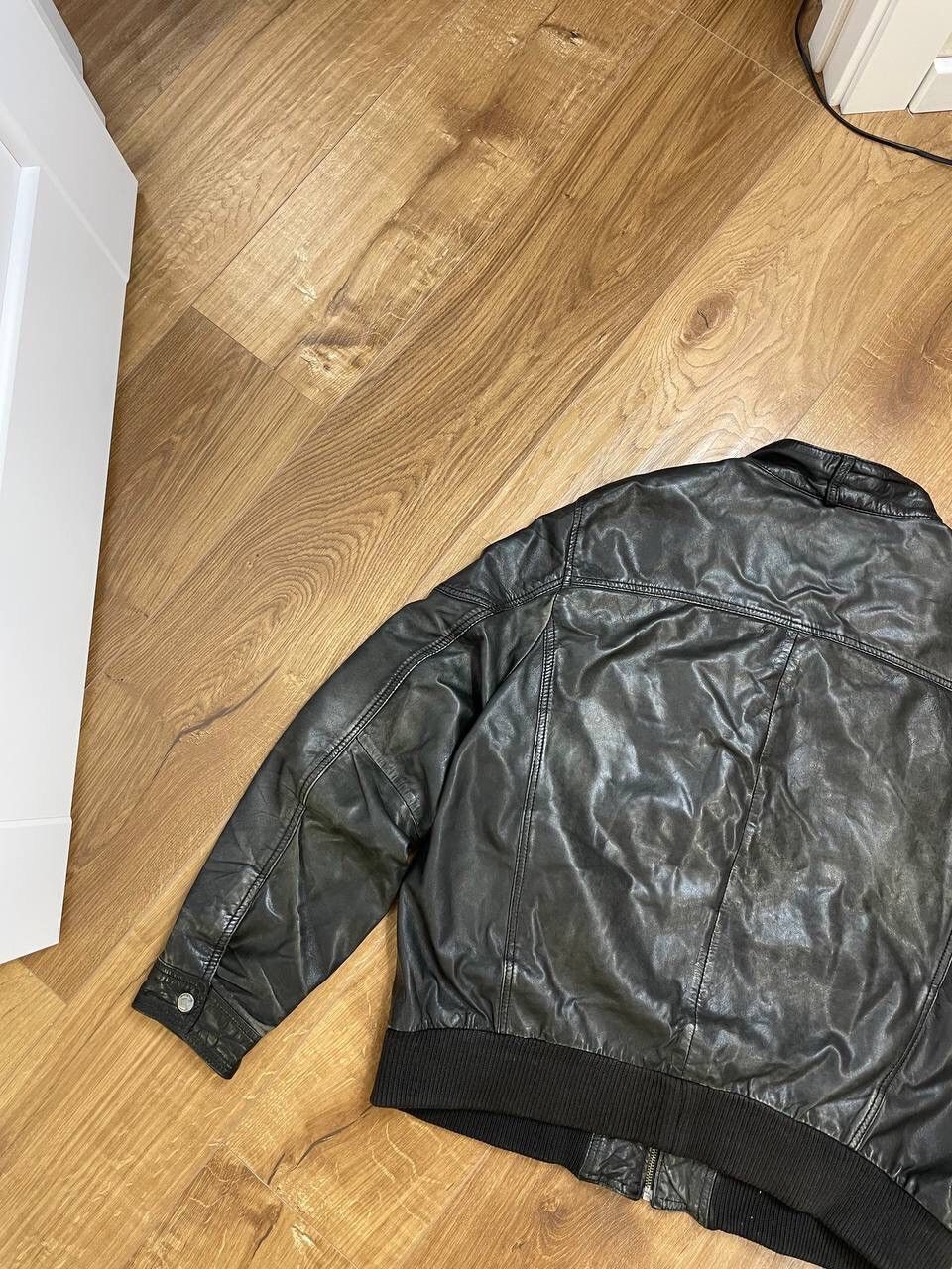 Genuine Leather Vintage Genuine Leather Aviator Leather Jacket Garment Dyed Size US L / EU 52-54 / 3 - 14 Thumbnail