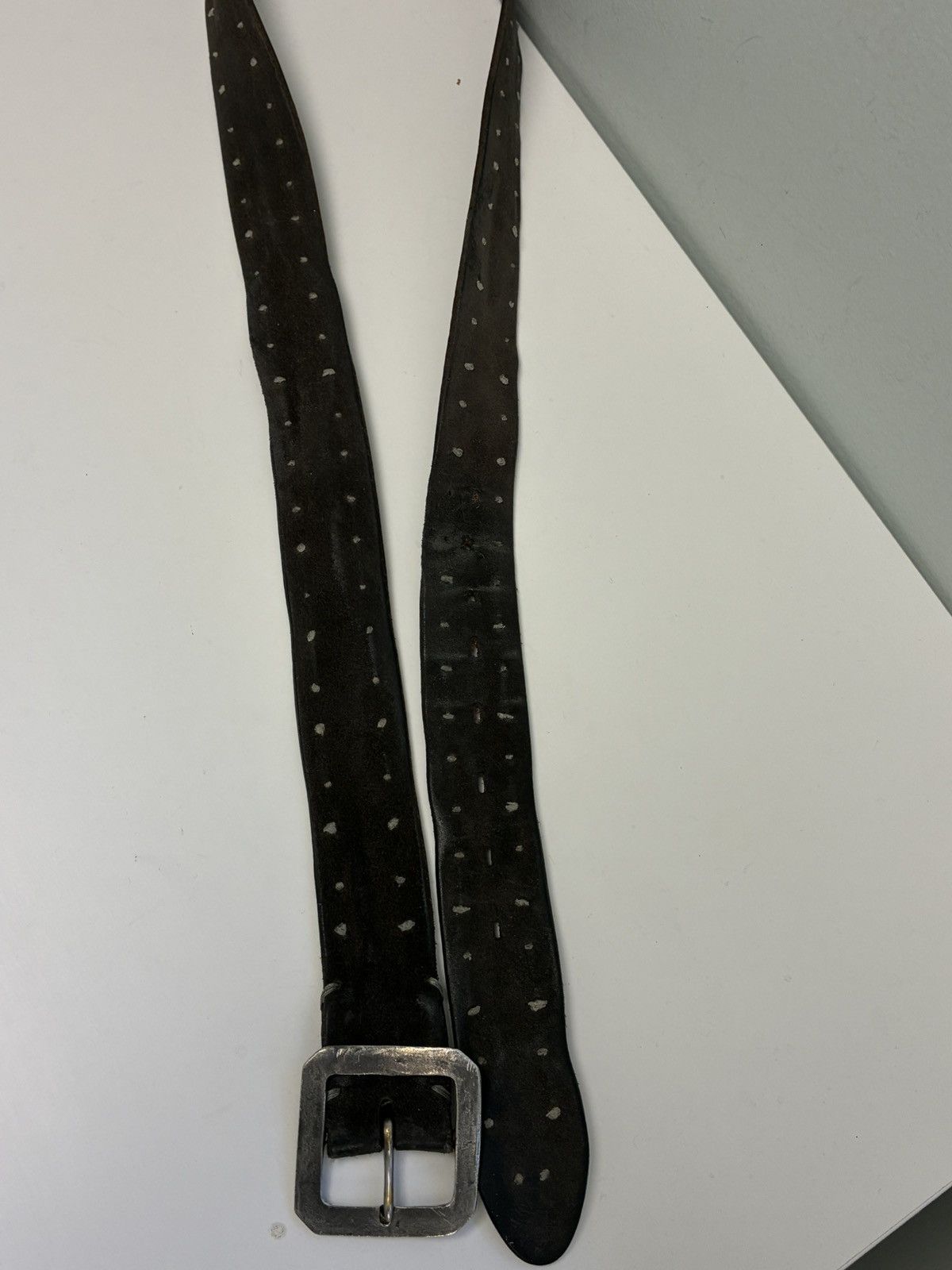 John Varvatos Suede Knot Belt Size: 36 Size 36 - 10 Thumbnail
