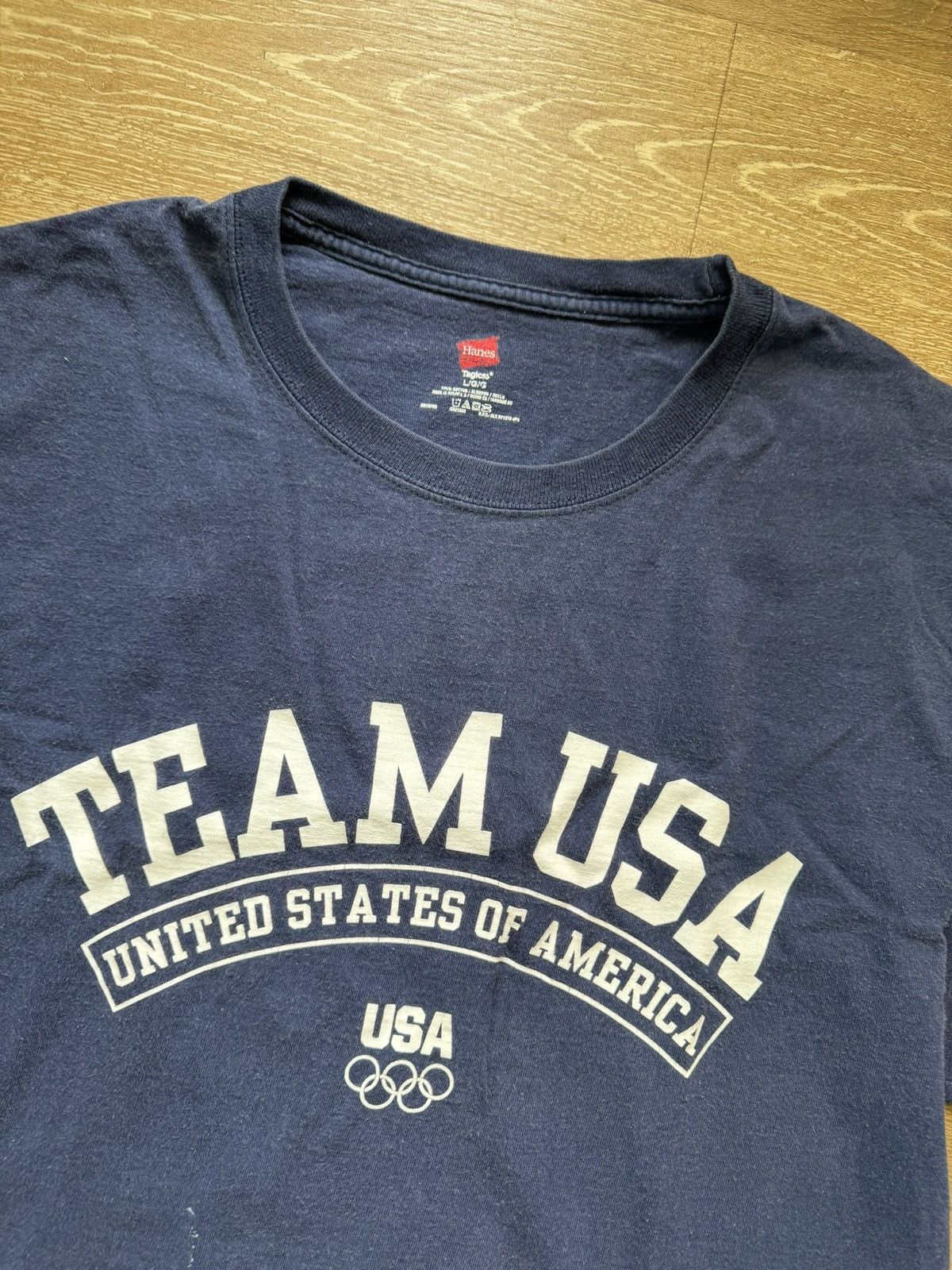 USA Olympics Olympic Tee - TEAM USA Official Arch Logo Dark Blue (Large) Size US L / EU 52-54 / 3 - 4 Thumbnail