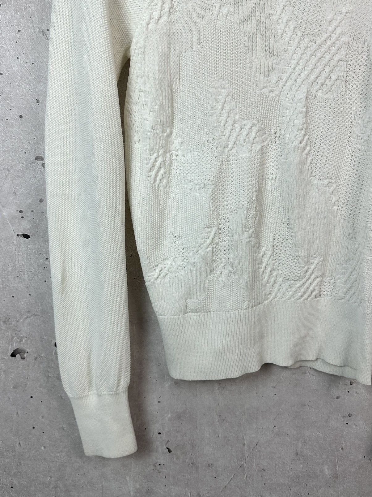 Reiss Reiss Bonita White Knit Viscose Long Sleeve Women’s Sweater Size S / US 4 / IT 40 - 4 Thumbnail