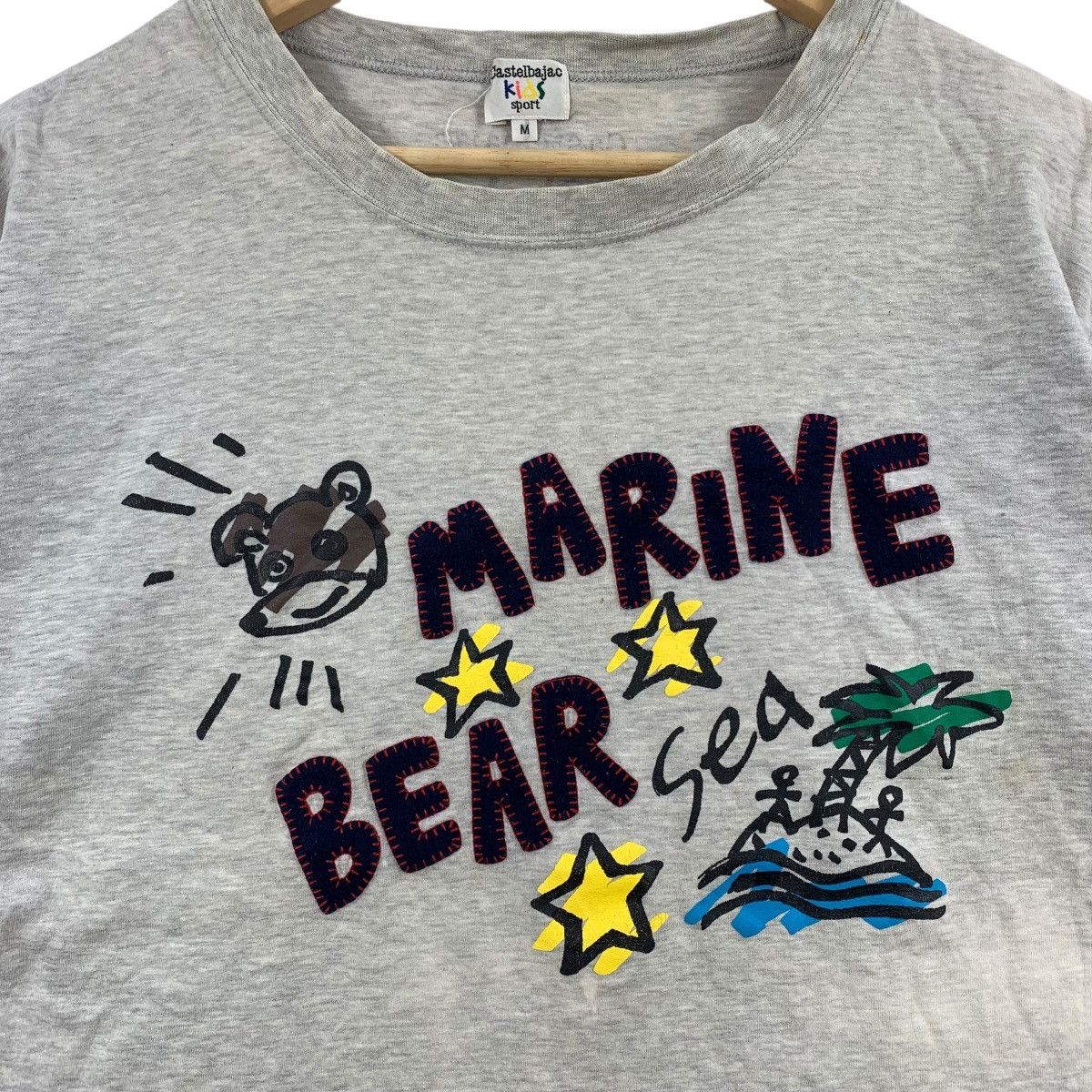 Vintage JC DE CASTELBAJAC Marine Bear Sea Kids Short Sleeve Tshirt Size US M / EU 48-50 / 2 - 3 Thumbnail