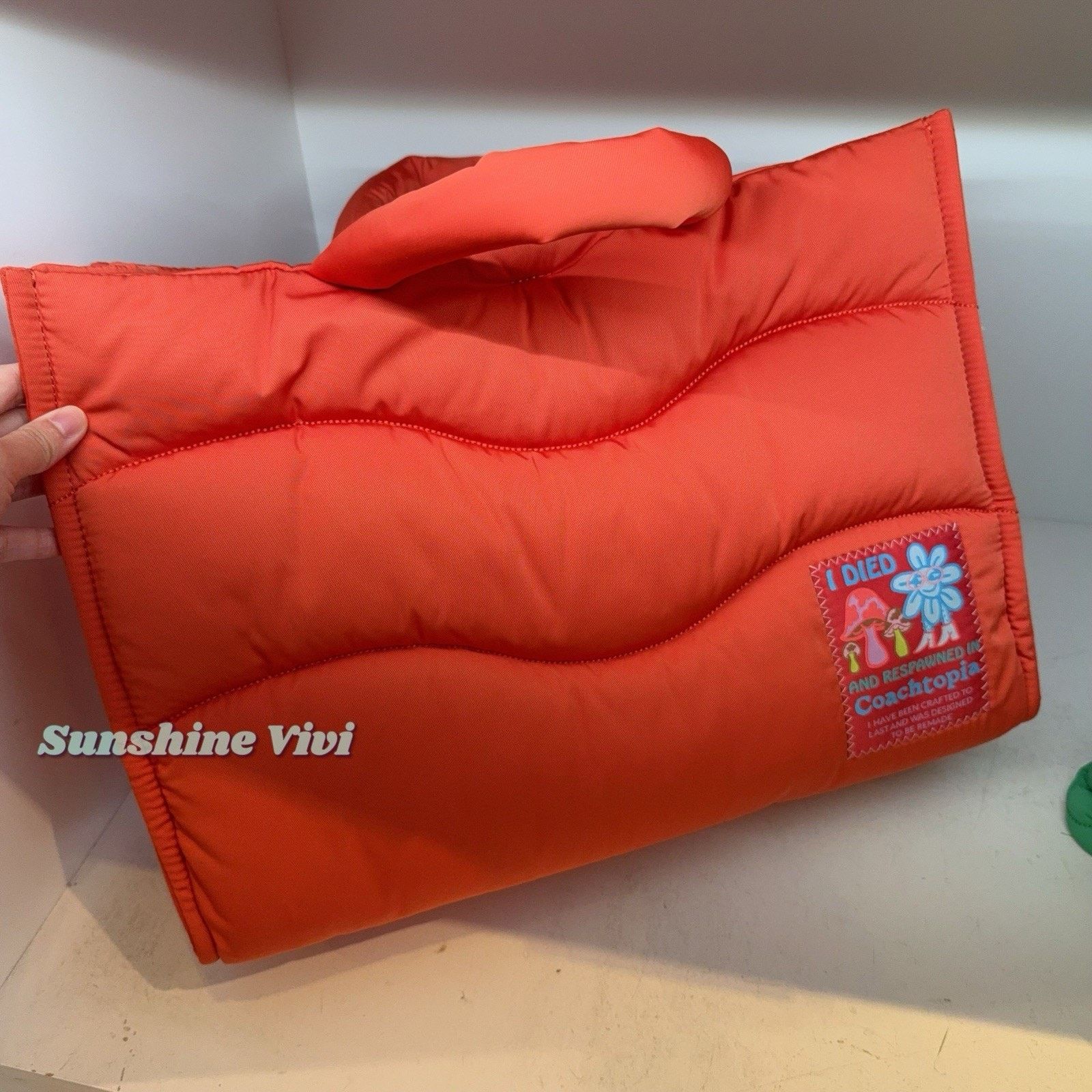 NWT Coach Loop Large Tote Shoulder Bag CQ057 Sun orange