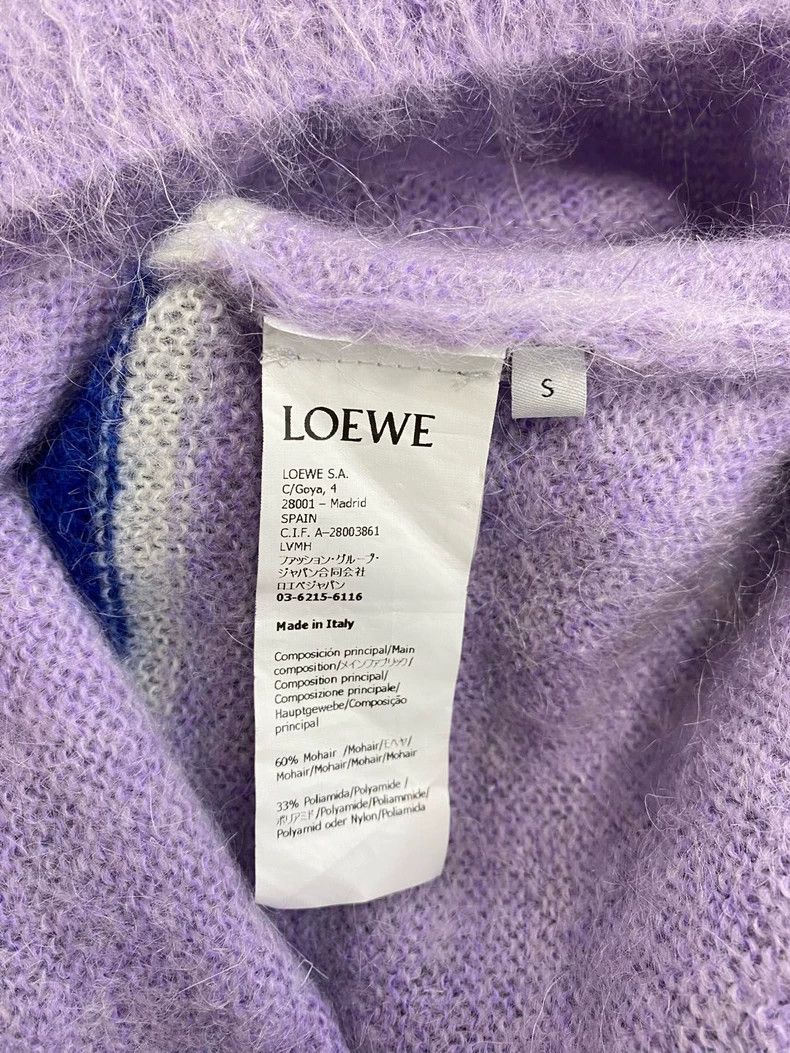 Loewe LOEWE Logo patchwork knit sweater Size S / US 4 / IT 40 - 4 Thumbnail